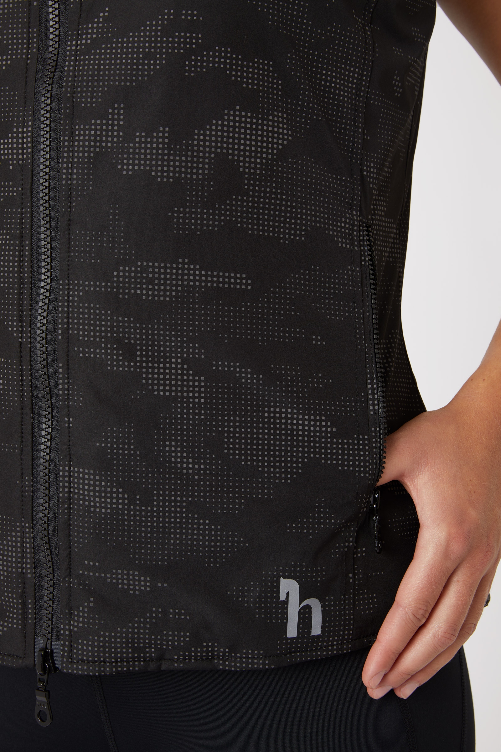 Horze Camouflage Luminox Reflecterend Bodywarmer, dames