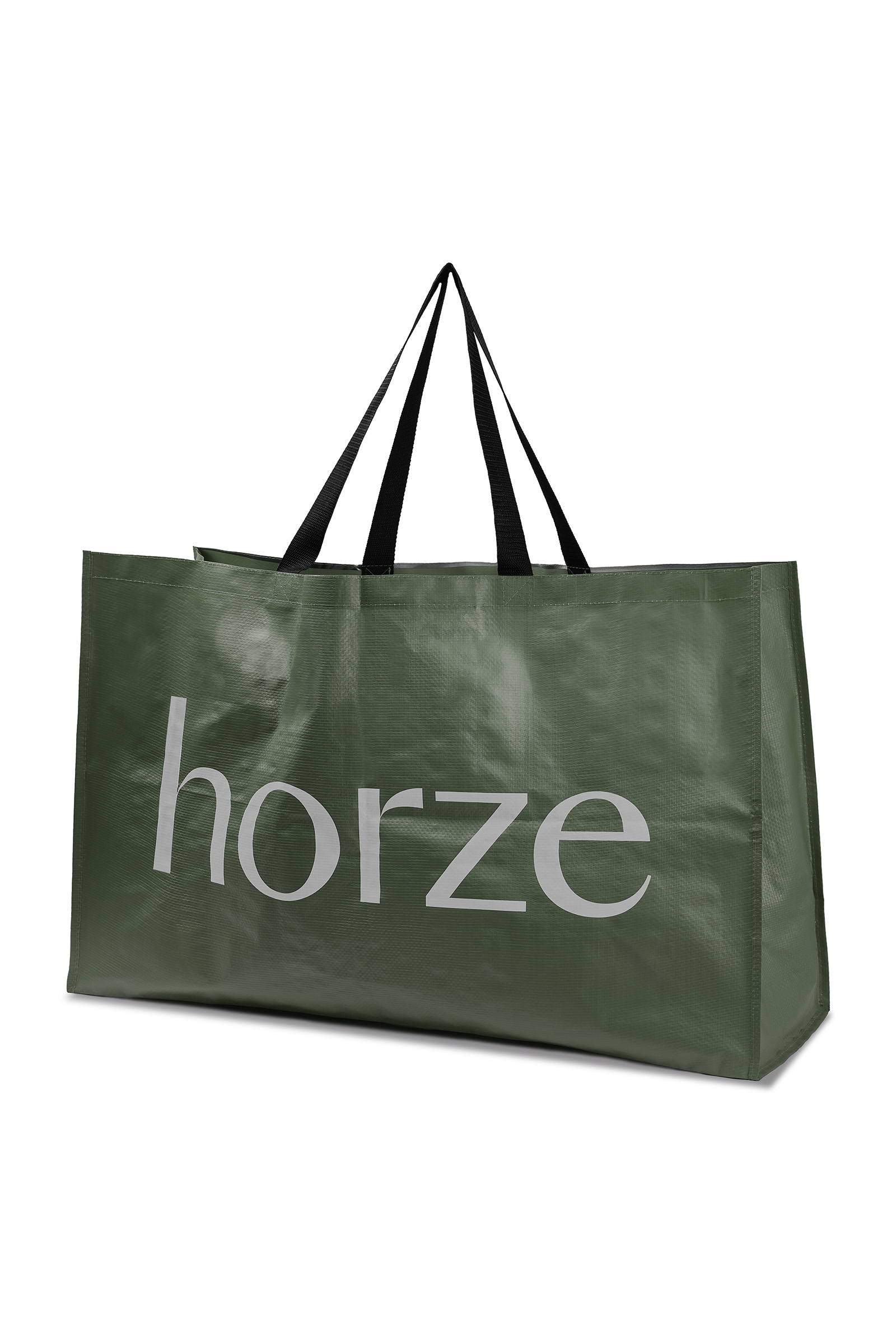 Dark Green Horze Grote Shopper Bag
