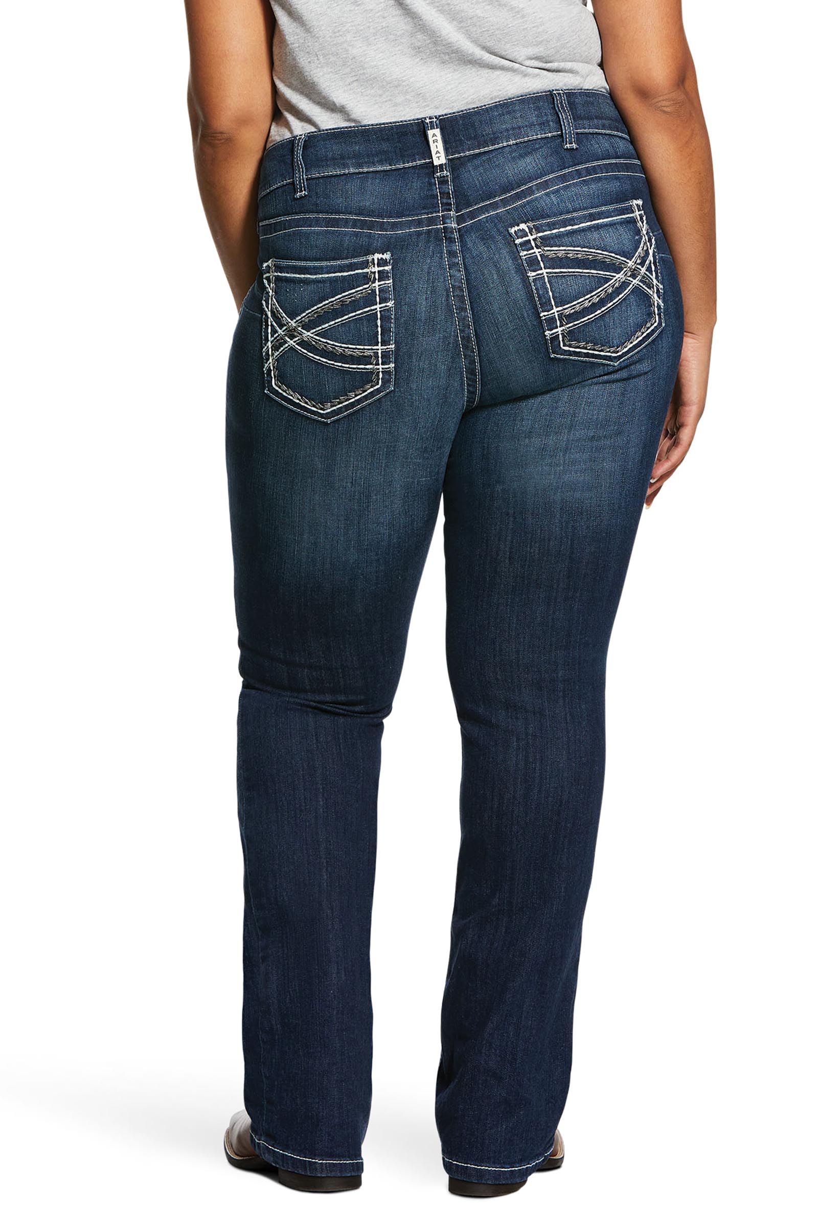 Ariat R.E.A.L. Mid Rise Stretch Entwined Dames bootcut jeans