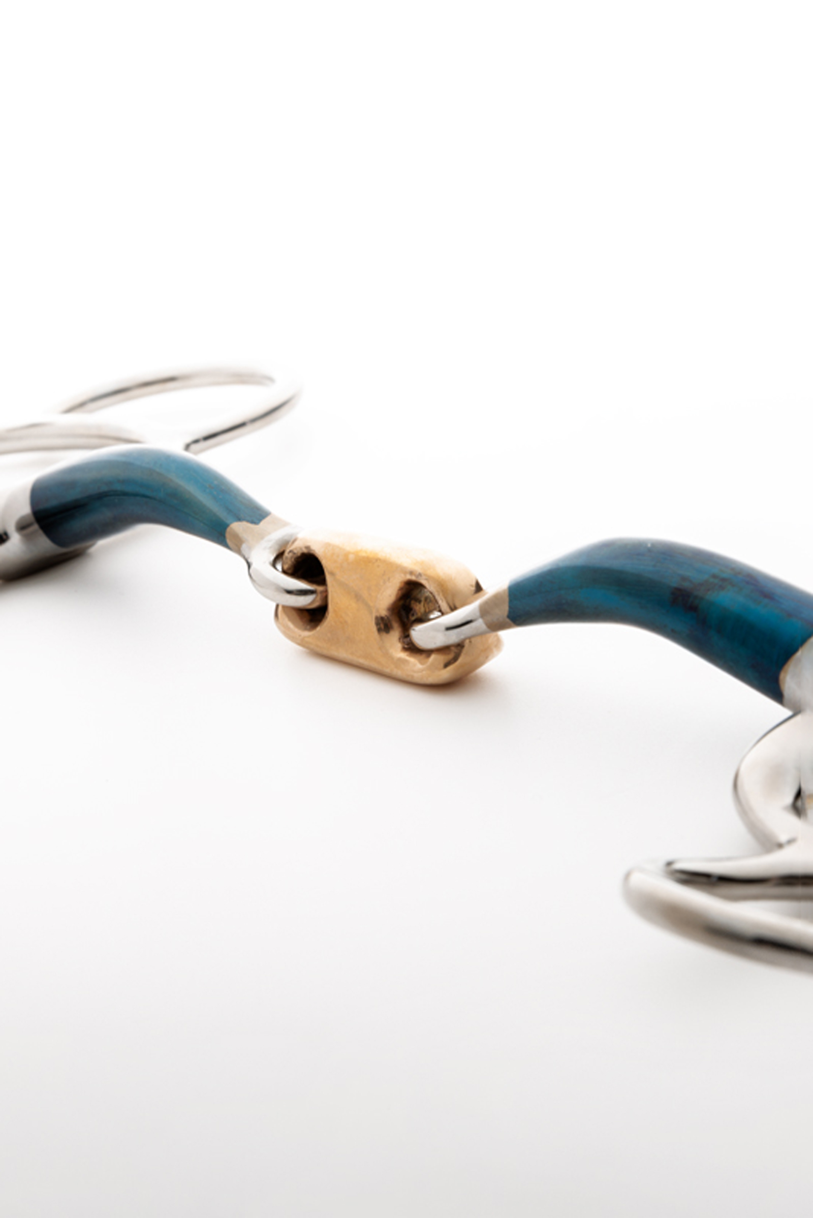 Kavalkade ergonomisch 3-ringenbit, dubbelgebroken, 14 mm