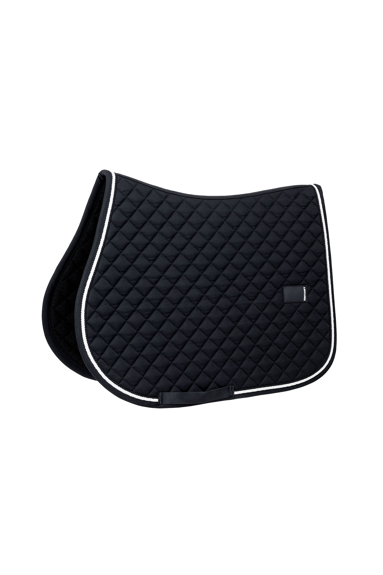 black Kentucky Horsewear Zadeldoek Diamond met rand