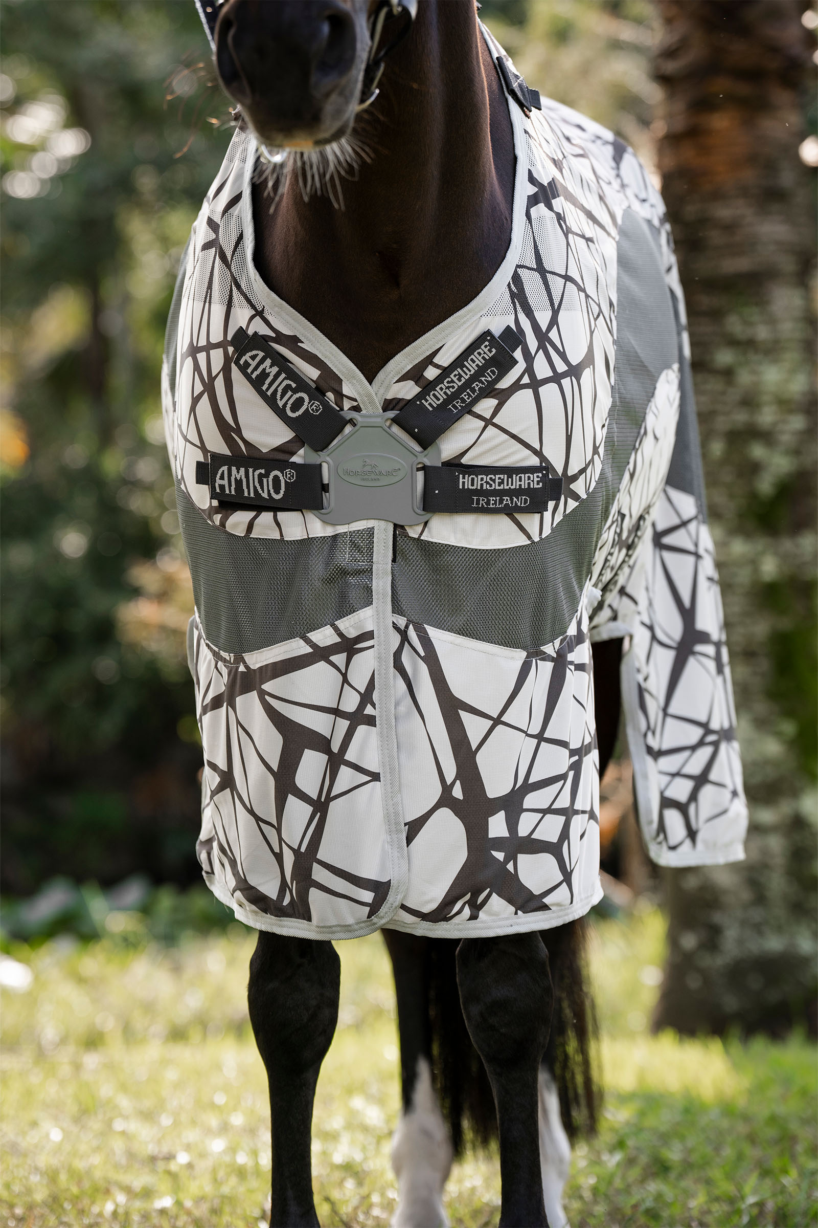 Horseware Amigo CamoFly vliegendeken met afneembaar halsdeel
