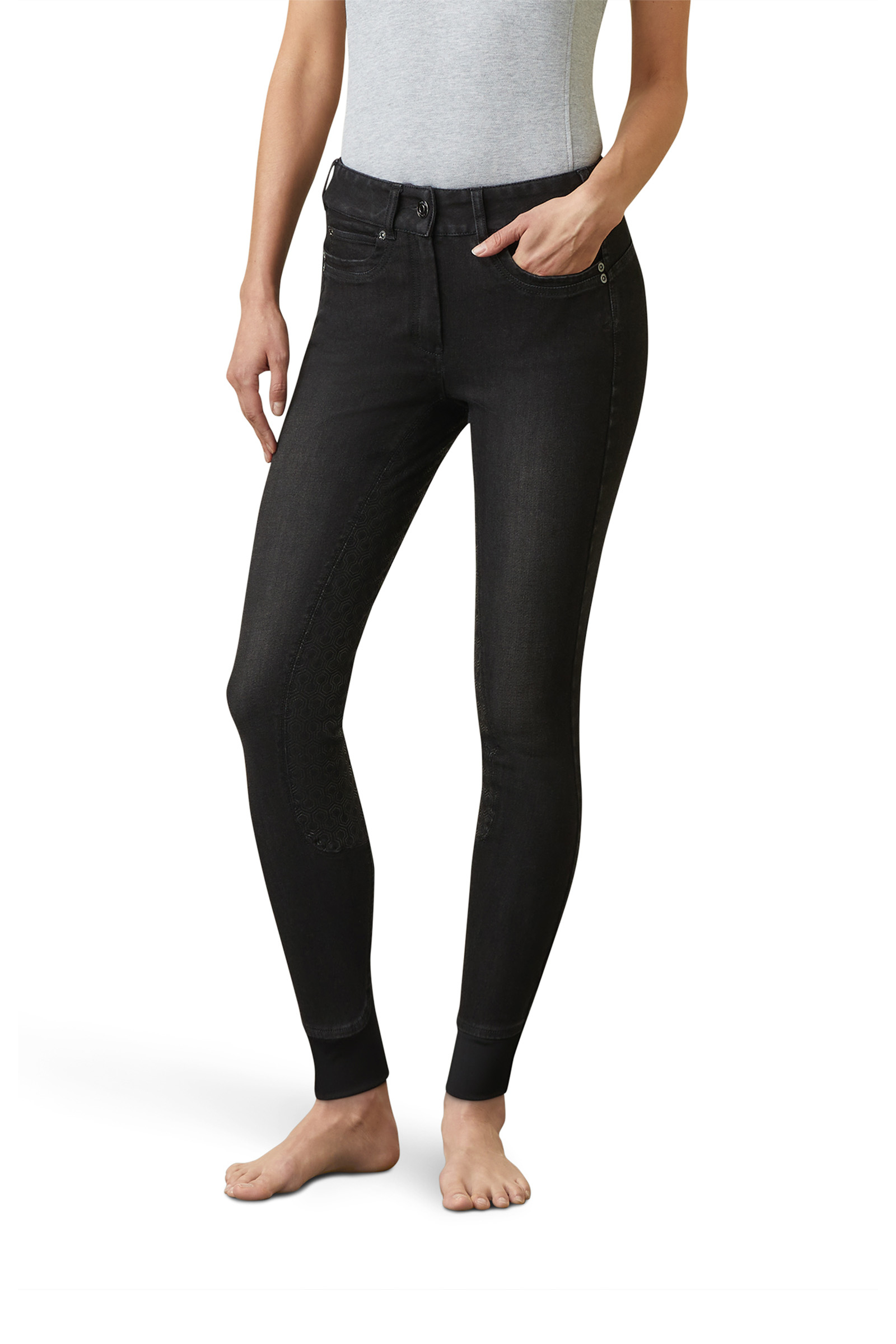 Ariat Halo B Denim rijbroek met volledige grip voor dames