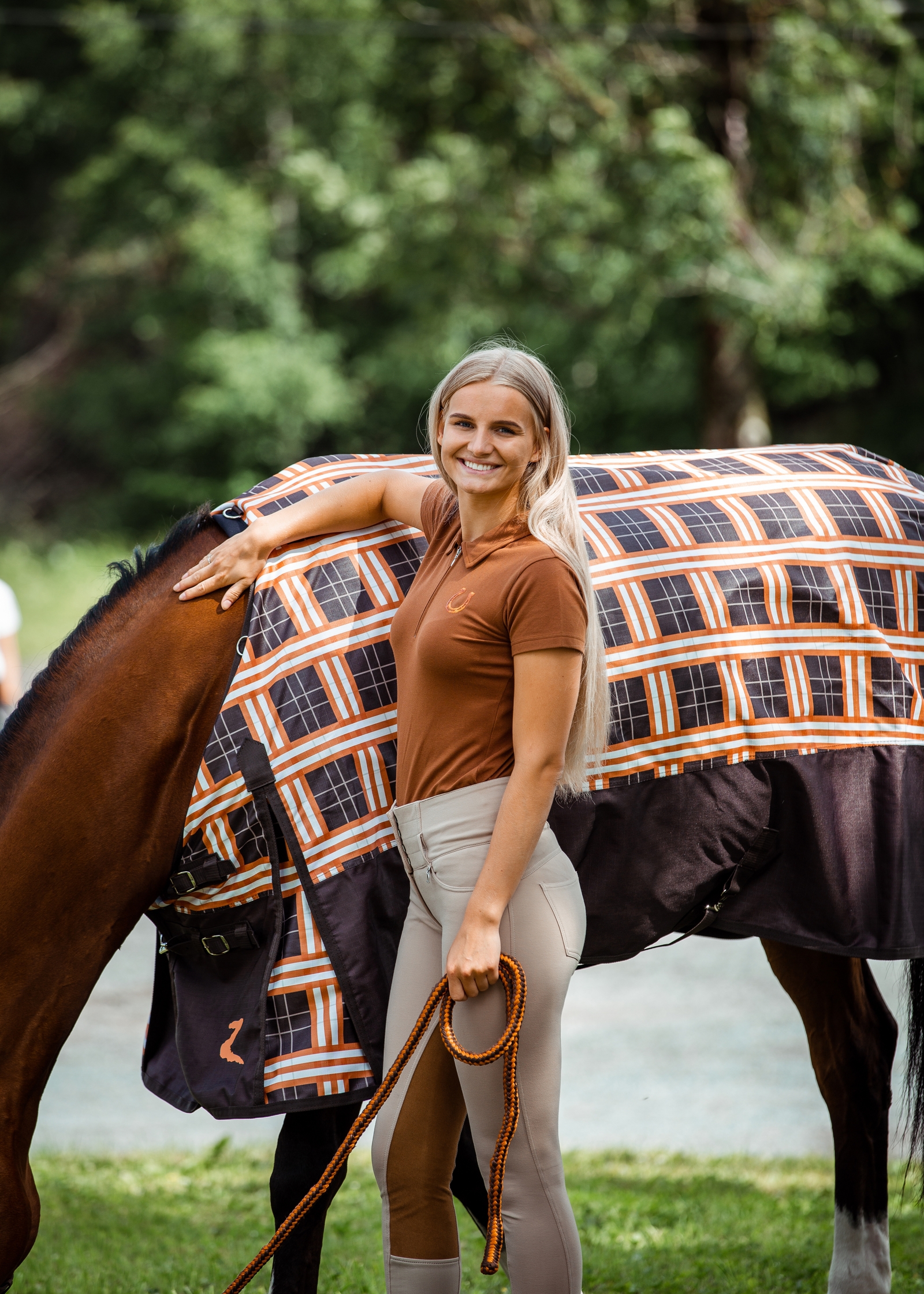 Horze Amy Katoen Stretch Poloshirt, korte mouwen, dames