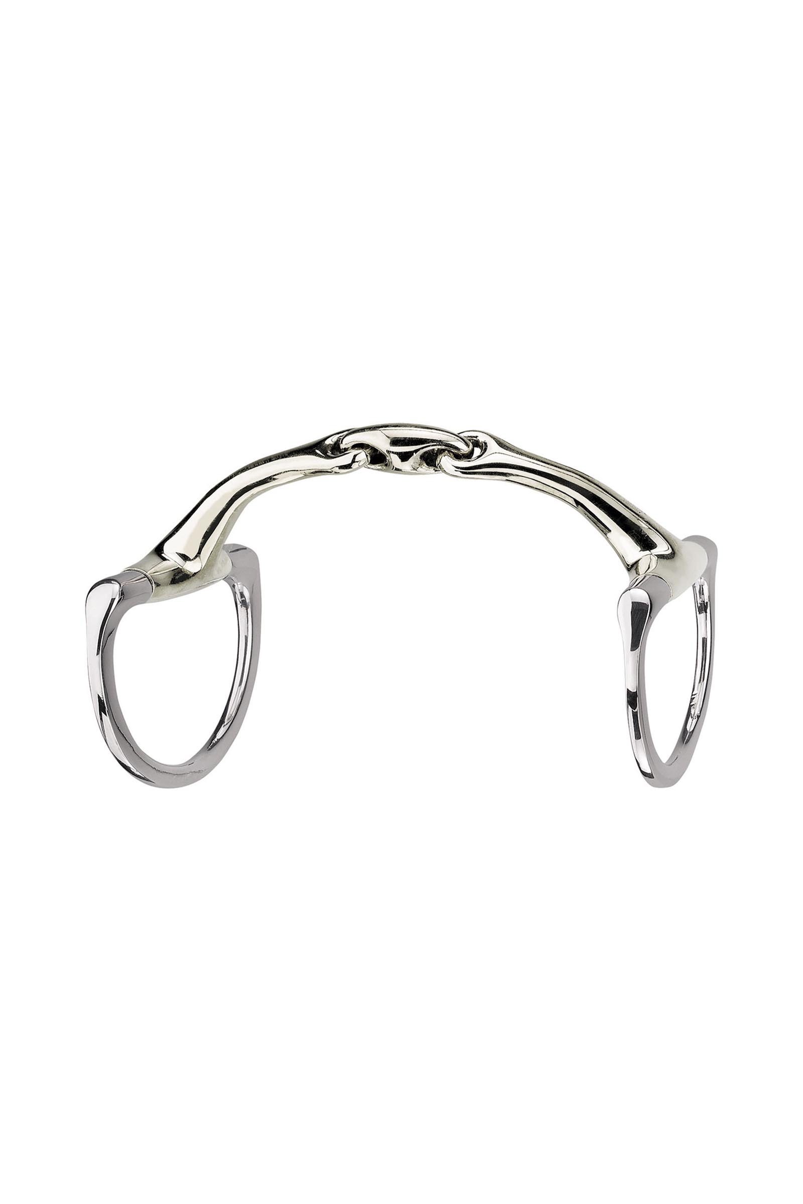 Sprenger Dynamic RS olijvenkopbit D ringen, dubbel gebroken, 14 mm, Sensogan  