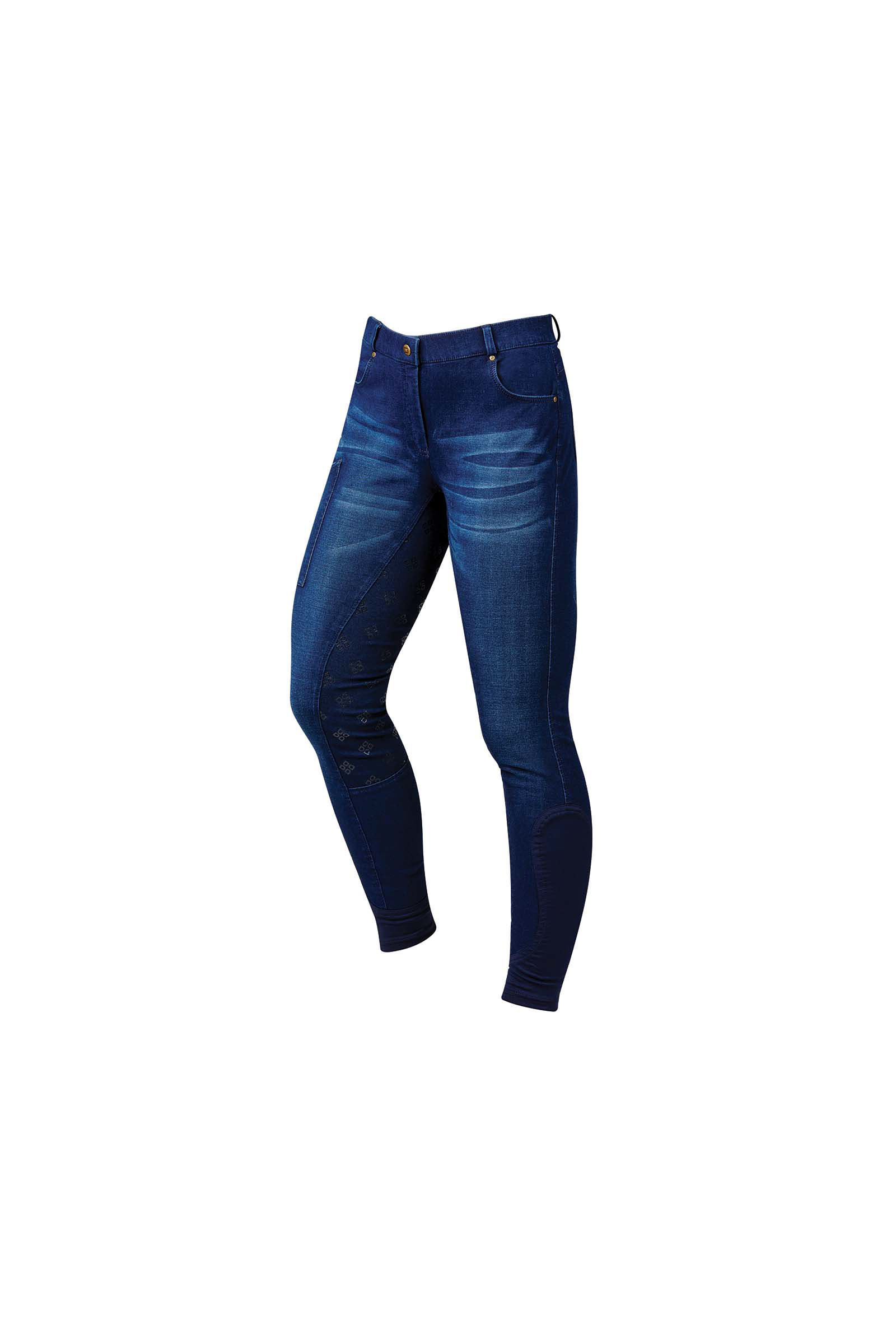 Dublin Shona Full Grip Siliconen print denim rijbroek, dames