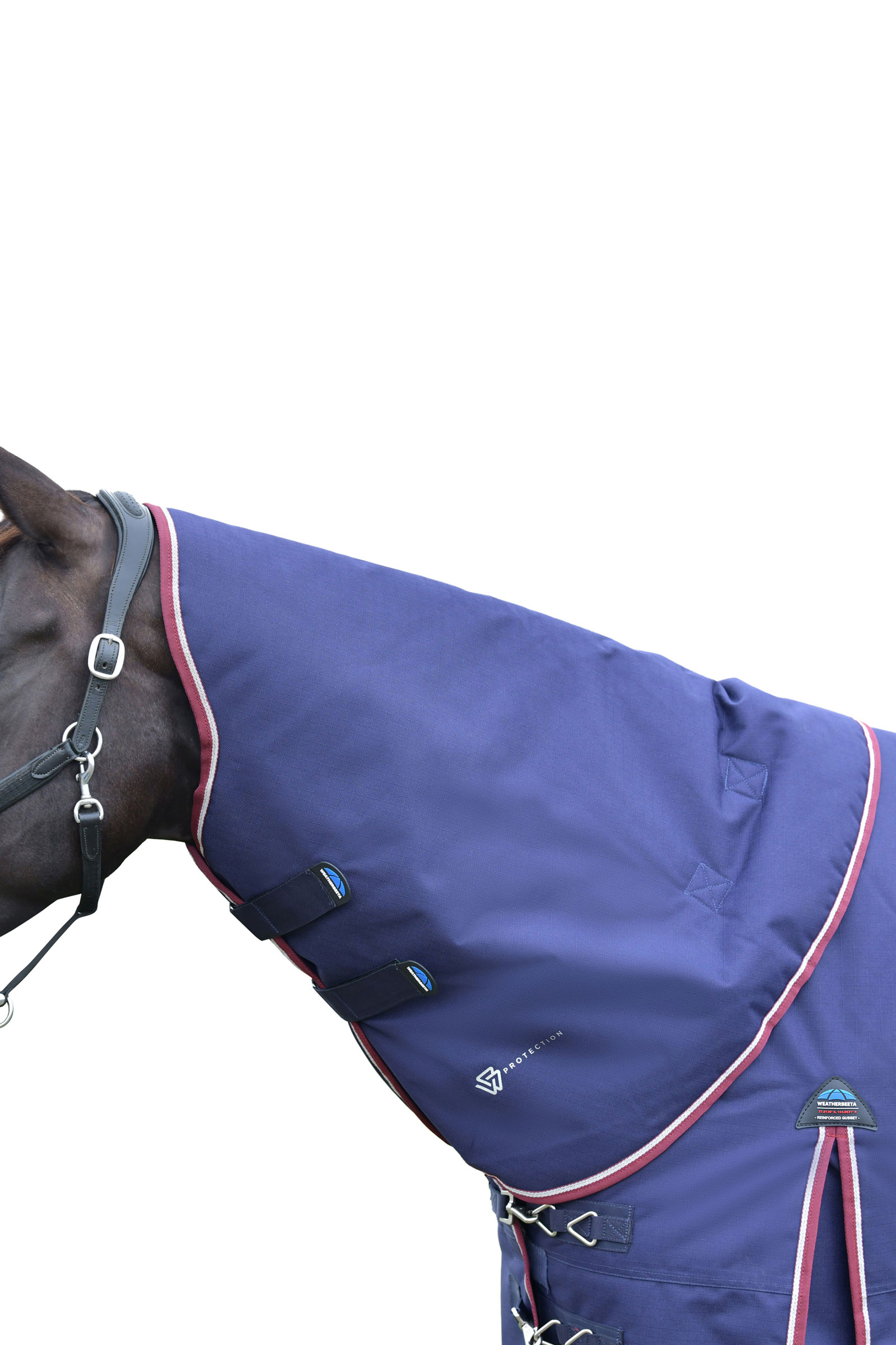 Navy/Burgundy Weatherbeeta ComFiTec Essential Outdoor deken halsstuk, 0 g  