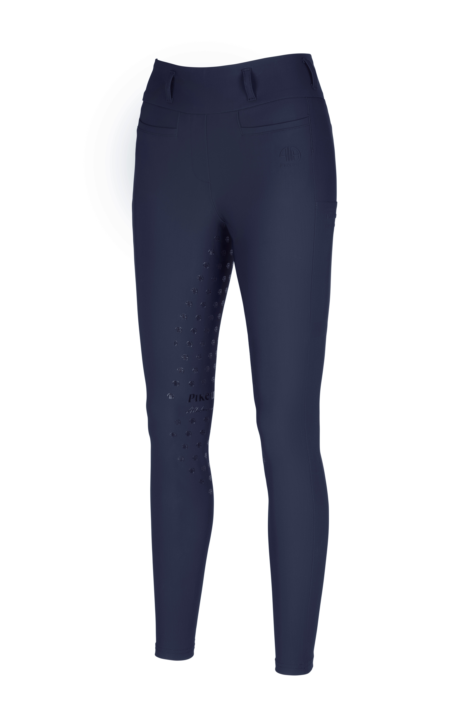 Nightblue Pikeur Linnett Dames naadloze rijleggings met hoge taille en volledig zitvlak