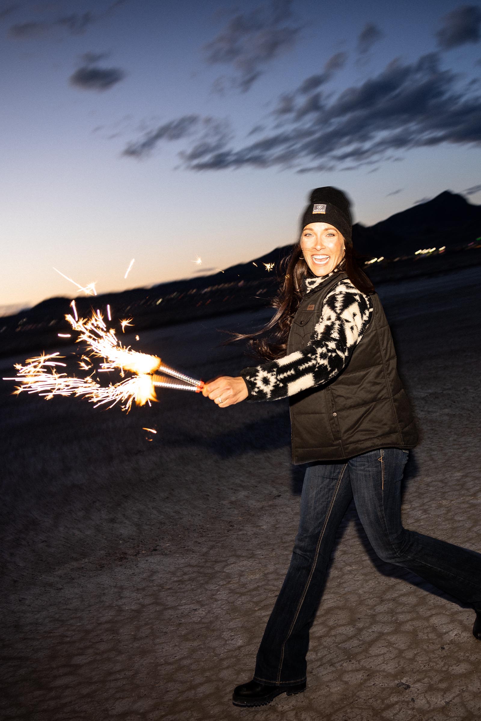 Ariat Grizzly Dames gewatteerde bodywarmer