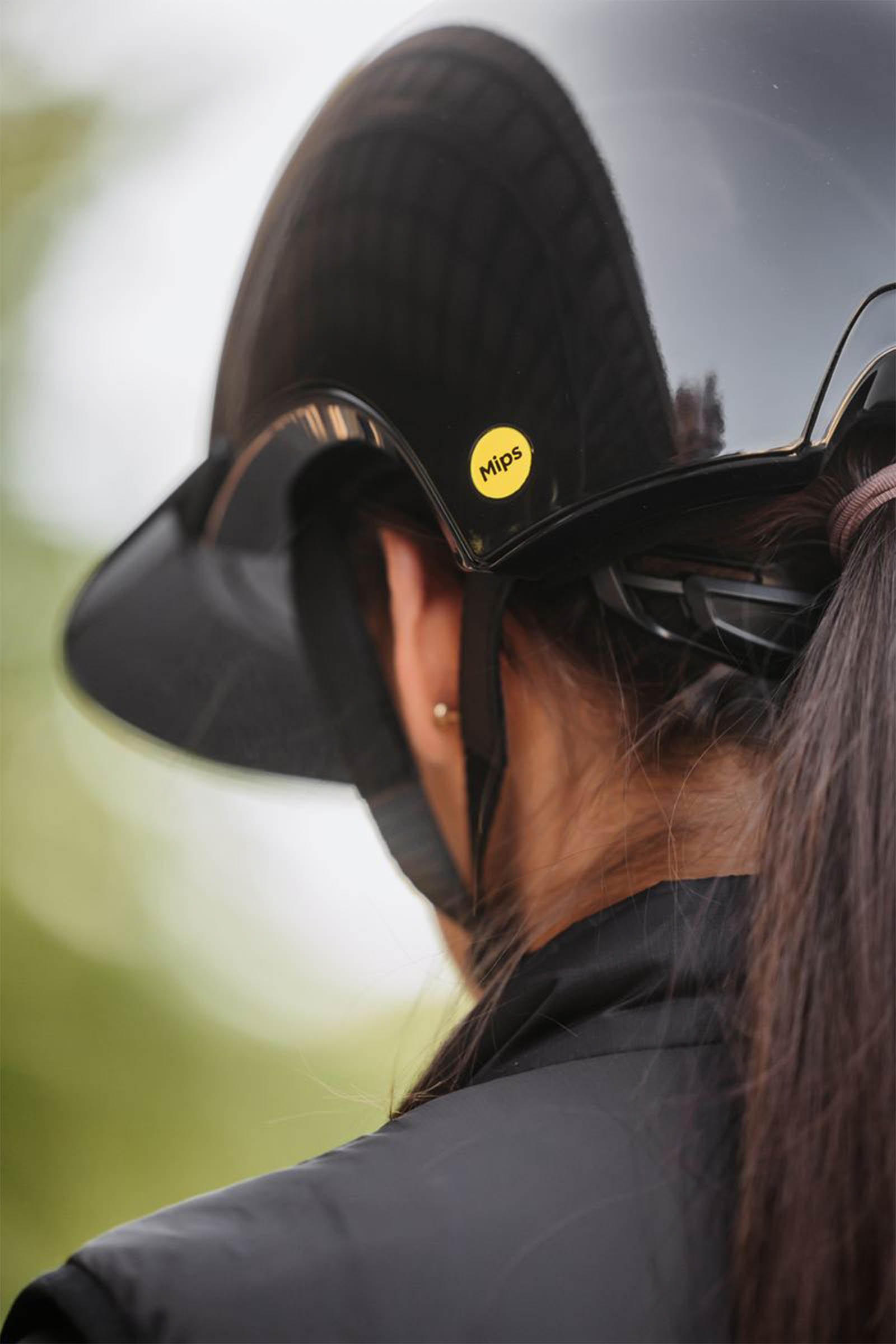 Back on Track Strixx Riding Helmet With Sun Visor 