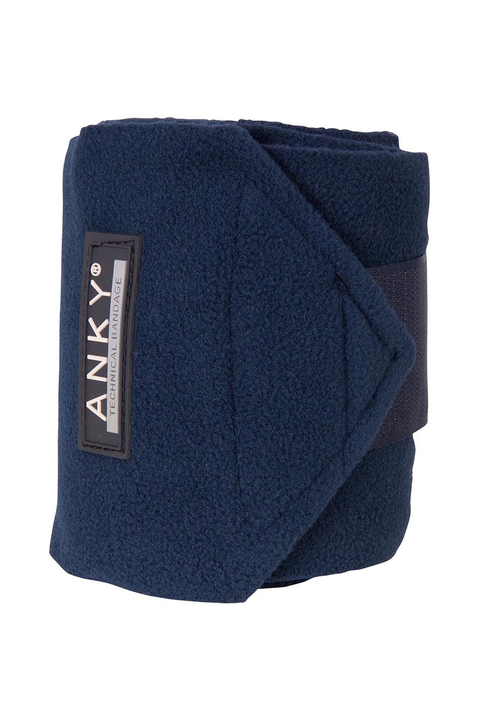 Navy ANKY Basic Fleece Bandages, 3,5 m, Set van 4