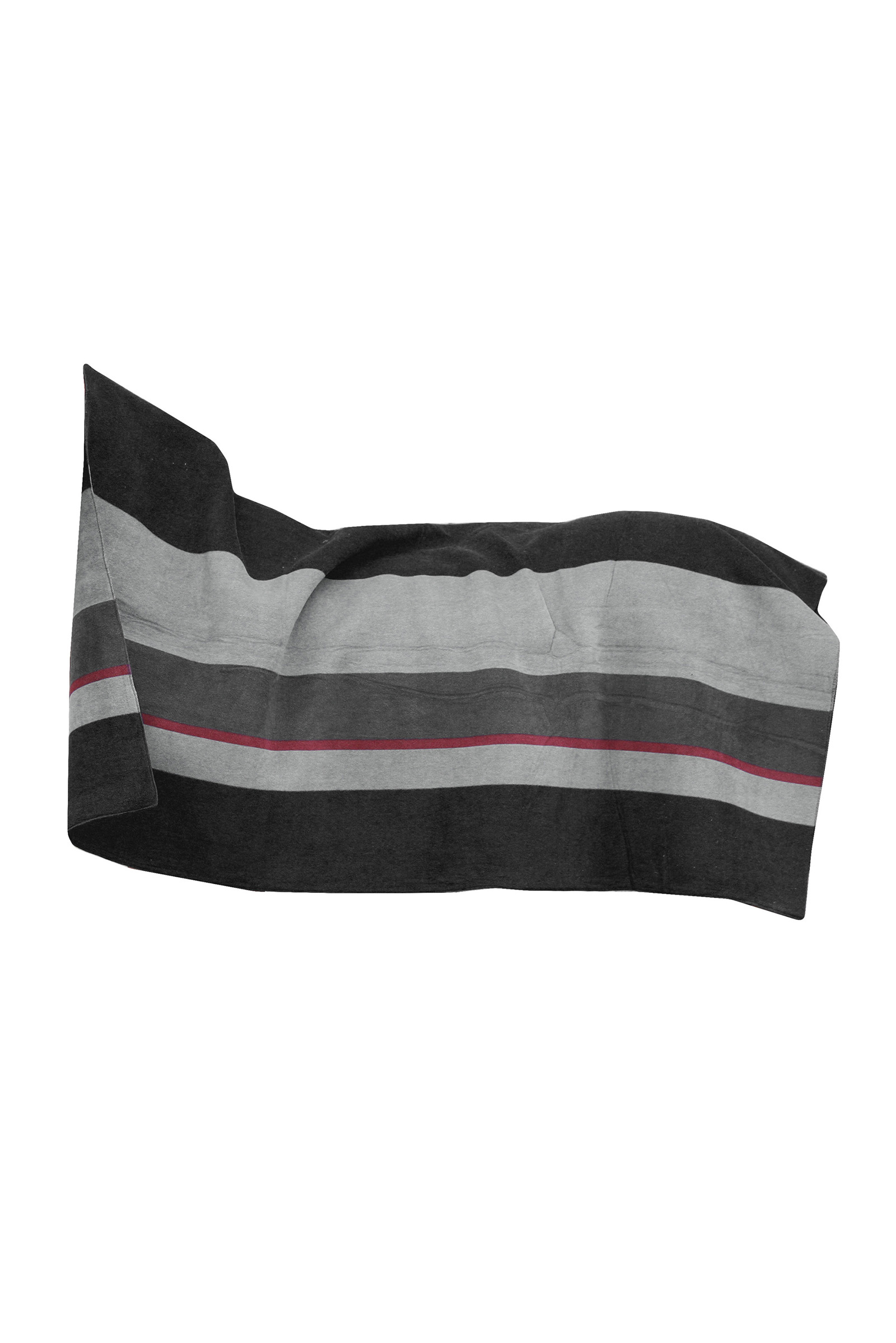 Black/Gray Kentucky Horsewear Heavy Fleece Deken Square