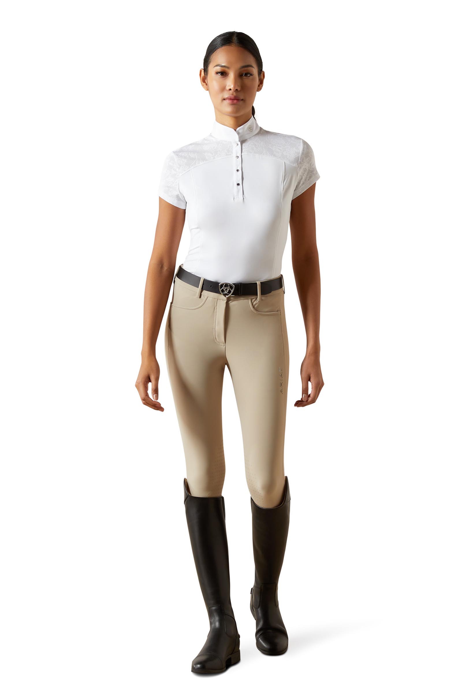 Ariat Bellatrix dameswedstrijdshirt met korte mouwen