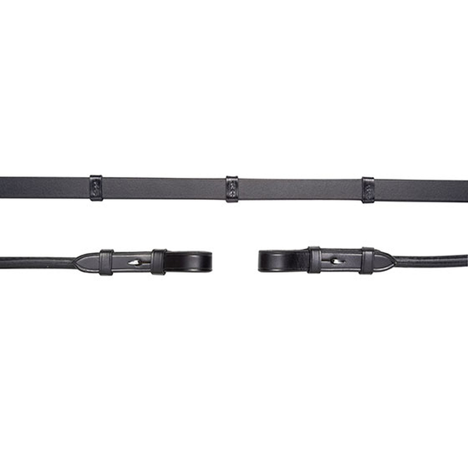 Schockemöhle Sports Leren teugels, haken, met stoppers, Hoofdstel t