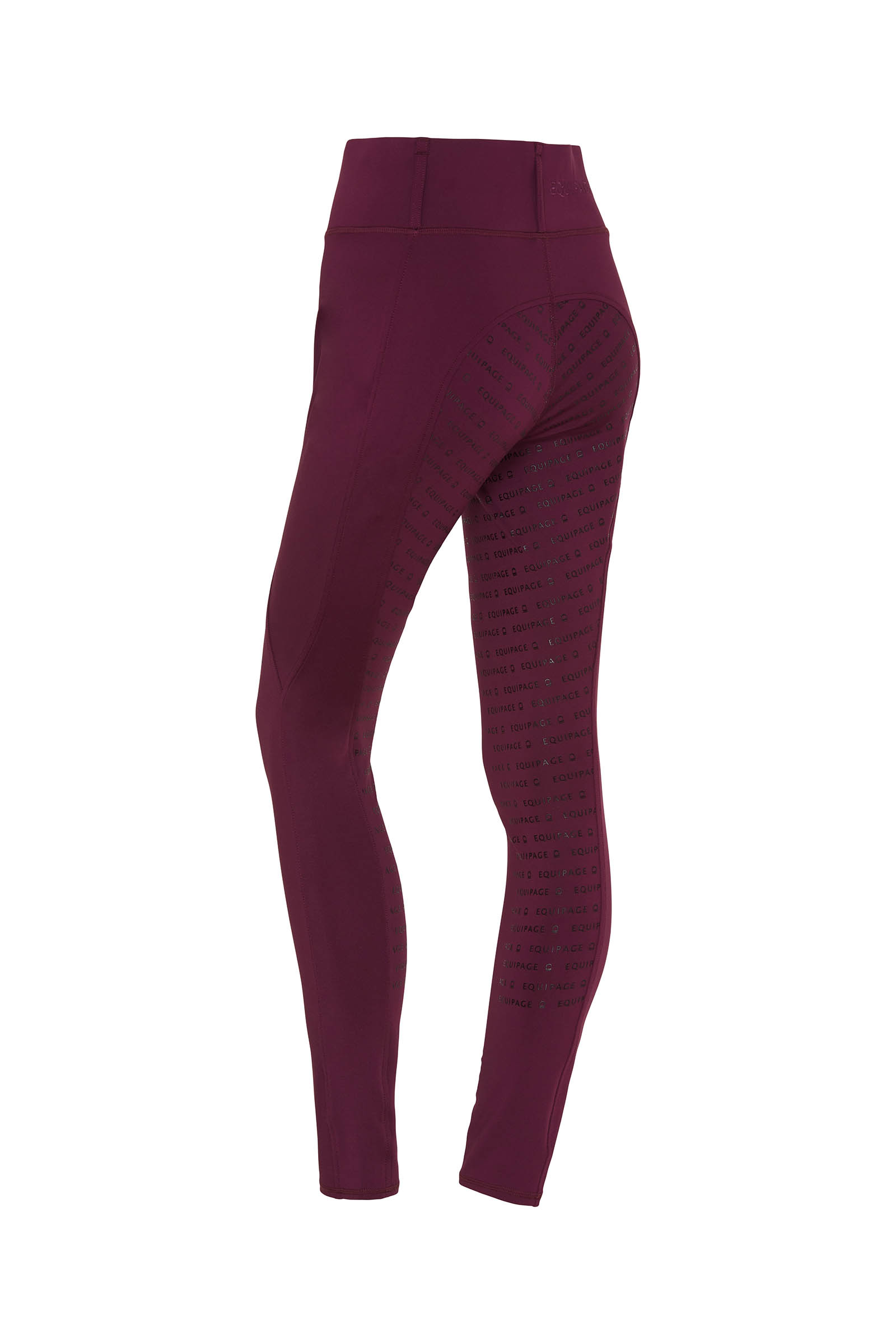 Italian Plum Equipage Kendra Women&acute;s Full Grip Riding Tights