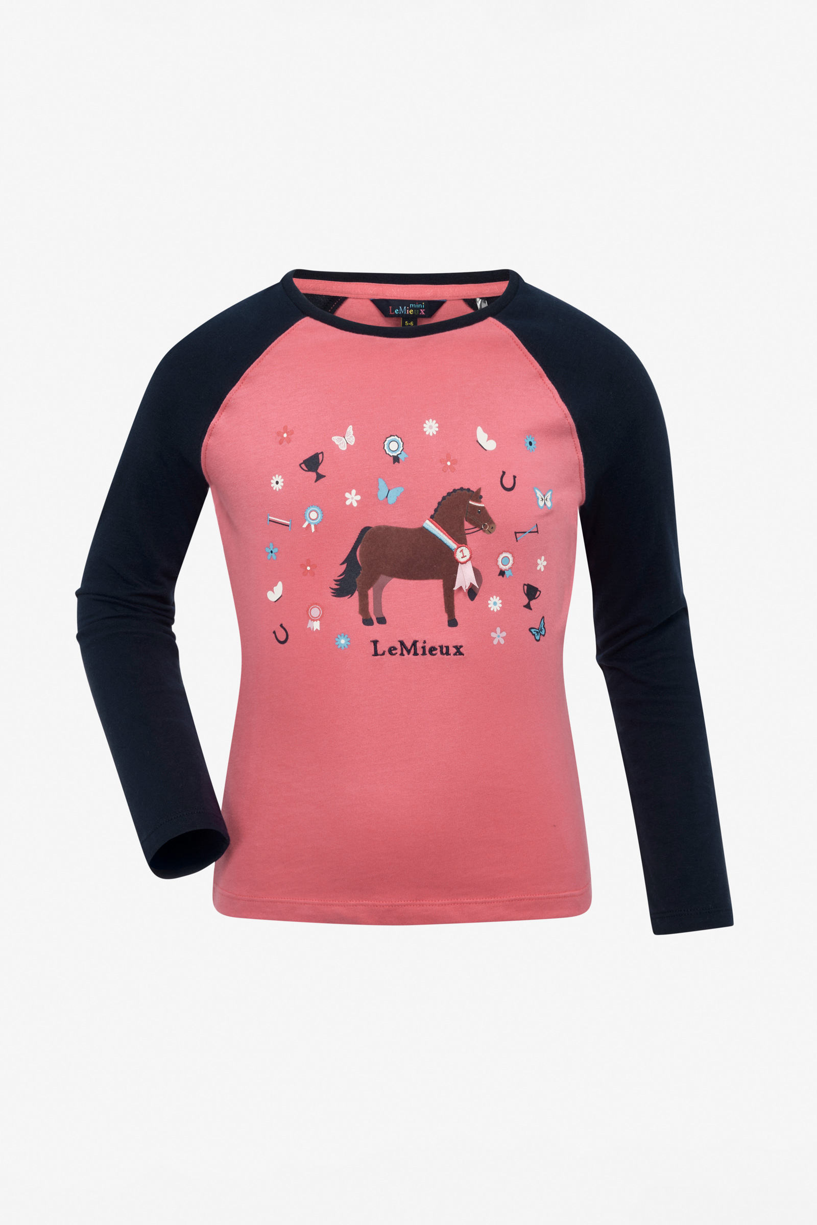 Cranberry LeMieux Mini Jamie Chancer kinder shirt met lange mouwen