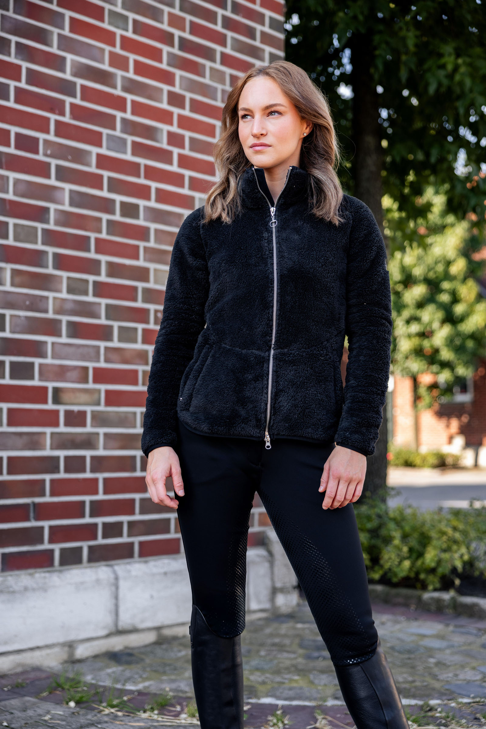 Horze Merida teddy fleecevest, dames