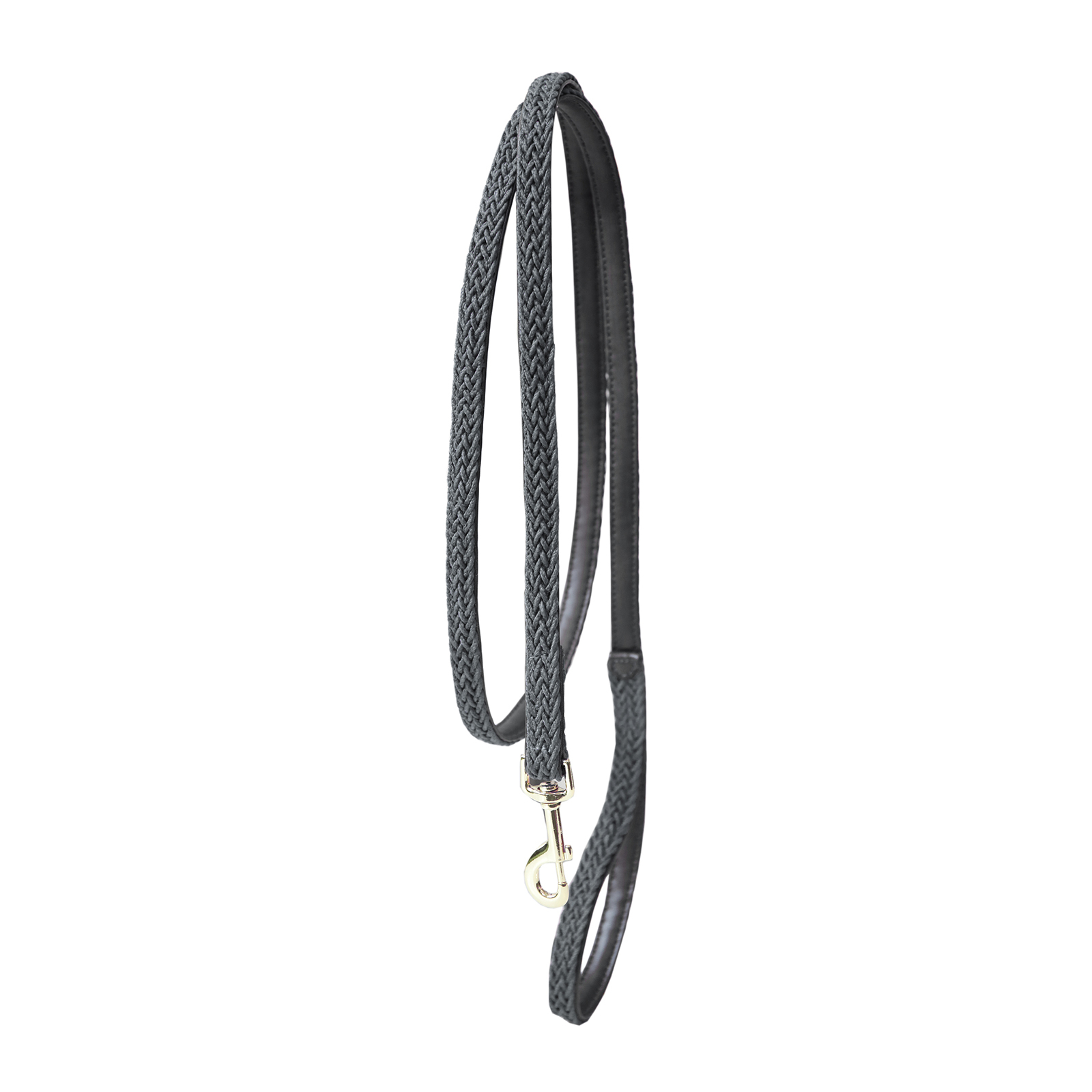 Grey Kentucky Dogwear Plaited Nylon Dog Lead