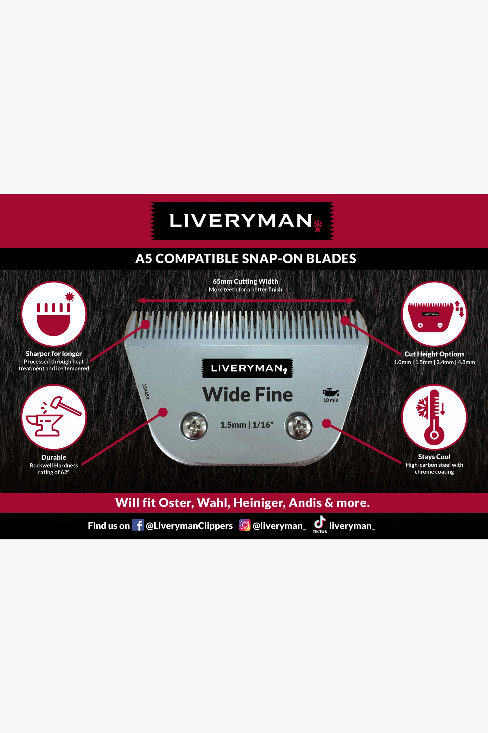 Liveryman A5 Blade Narrow 5F, 6.4 mm