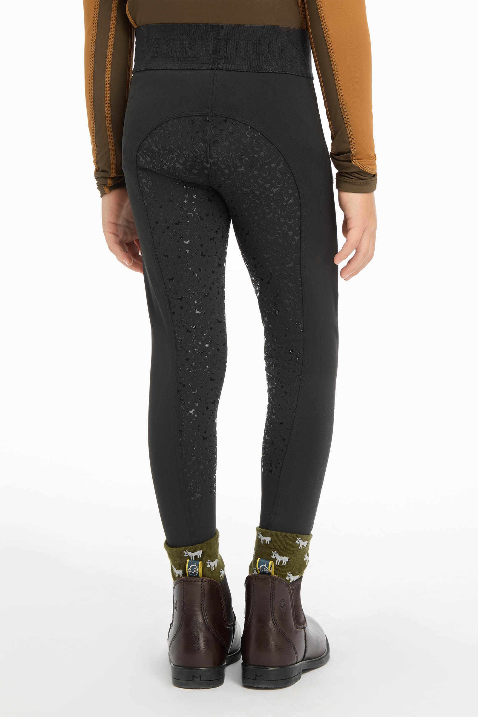 Black LeMieux mini kinder pull on rijbroek