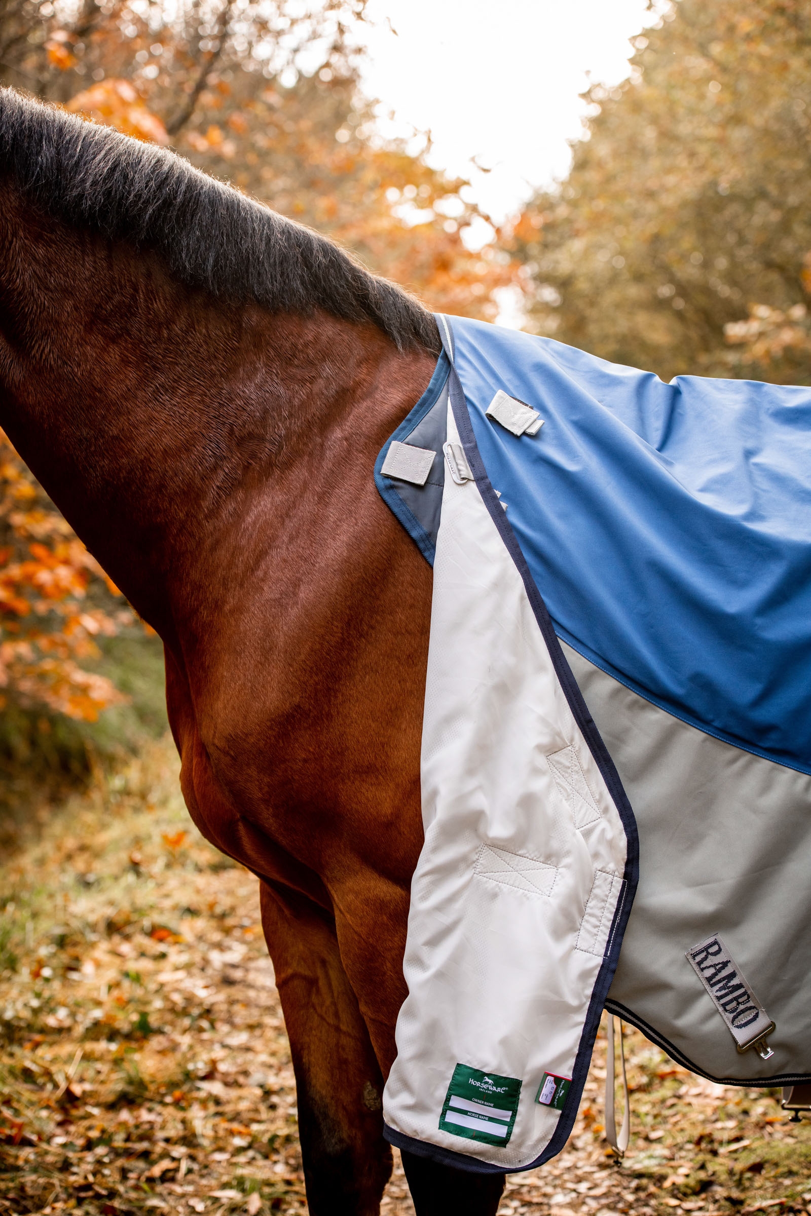 Horseware Rambo Autumn Series buitendeken met onderdeken (0 g / 100 g)