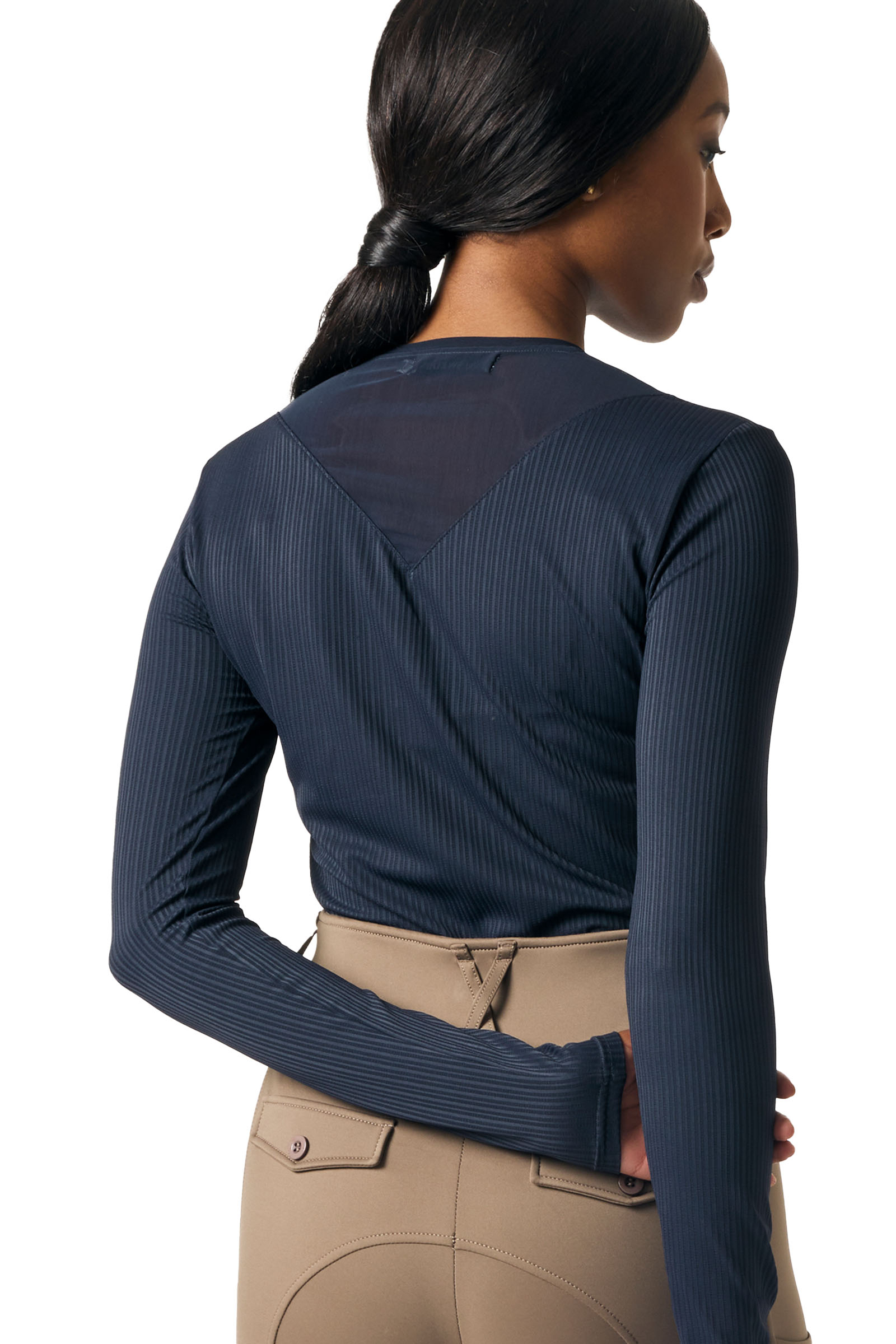 PS of Sweden Leandra L/S Gestreept Mesh Shirt