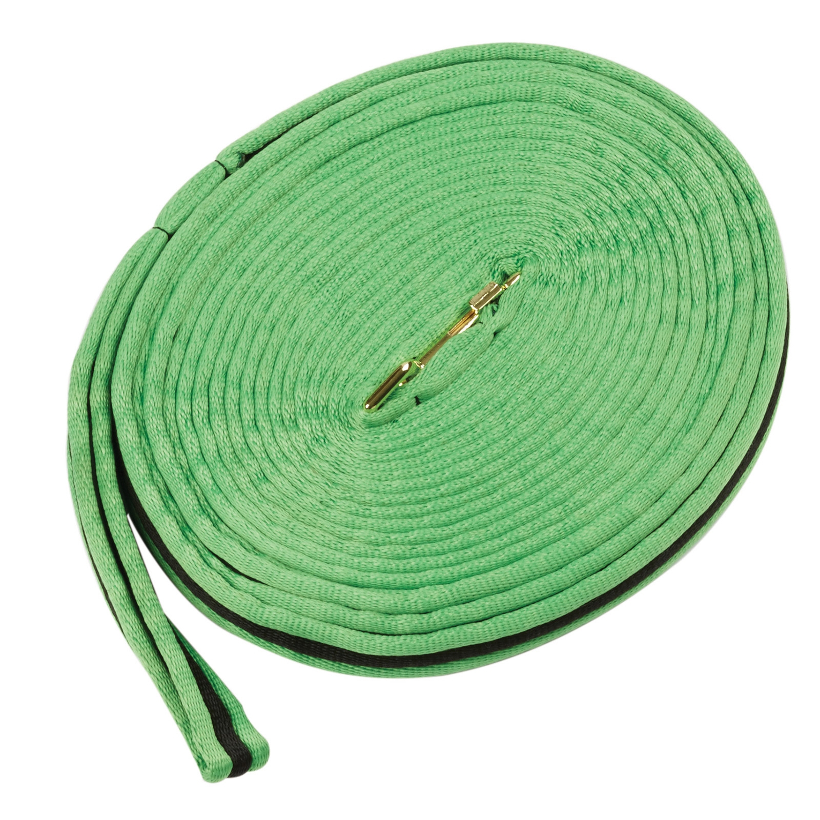 Lime Green/Black Kincade Brights Tweekleurige Gevoerde Longeerlijn 8 m