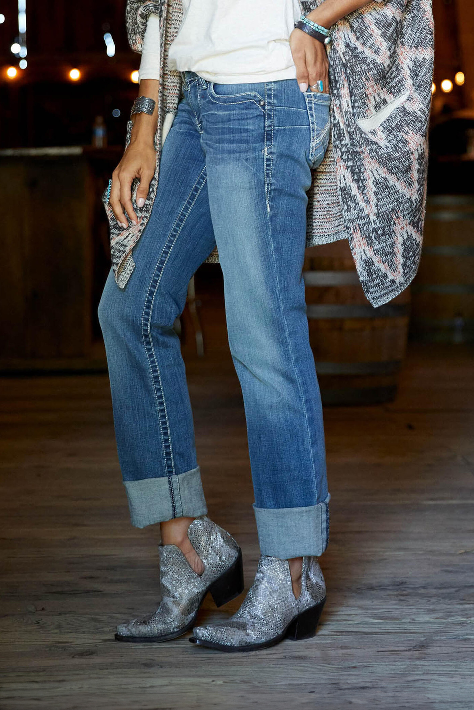 Ariat REAL Stretch Icon Straight Jeans, dames