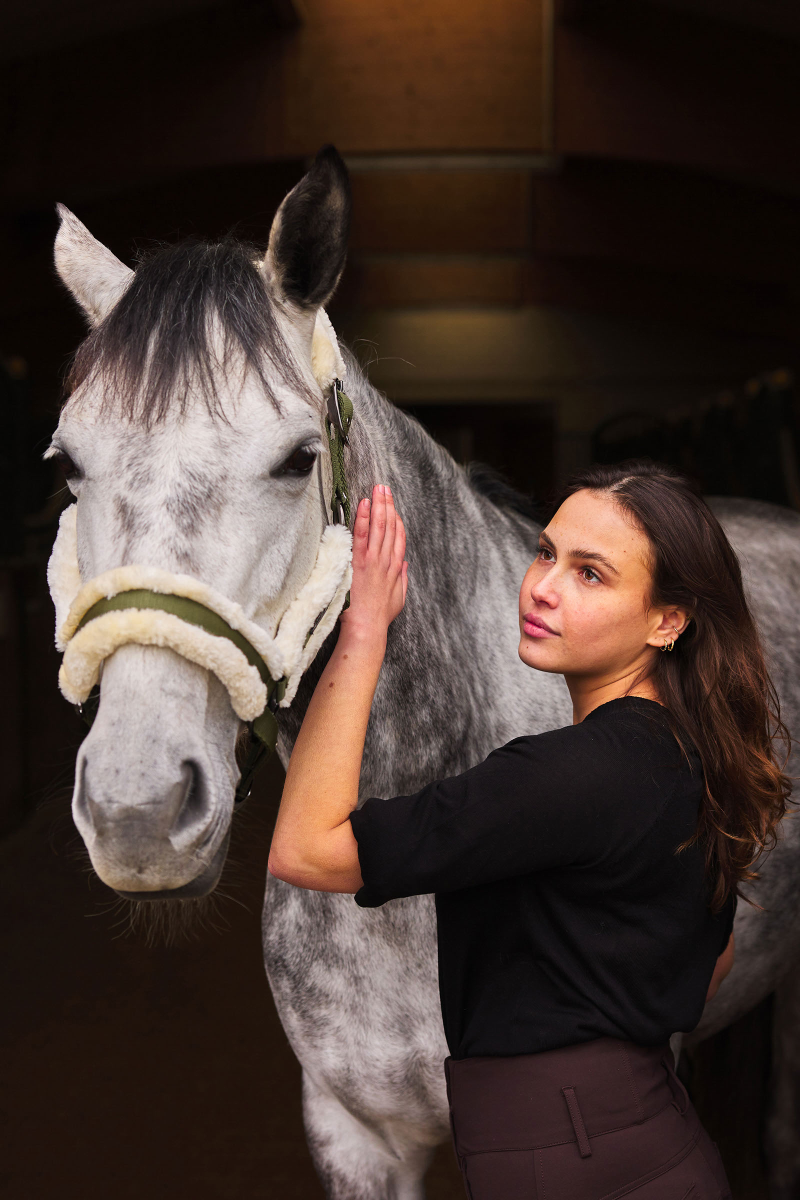 Horze Marquess Halster met imitatiebont voering