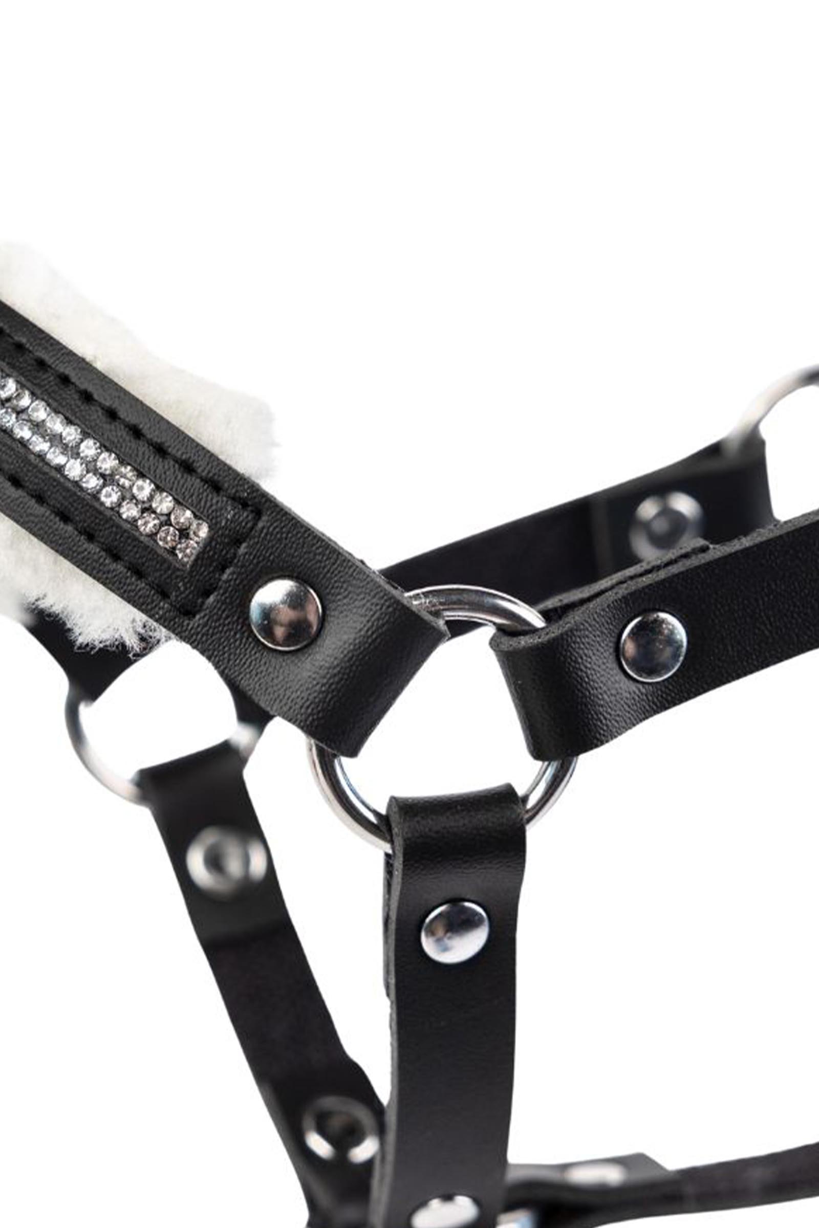 My Hobby Horse halster met pluche en stenen