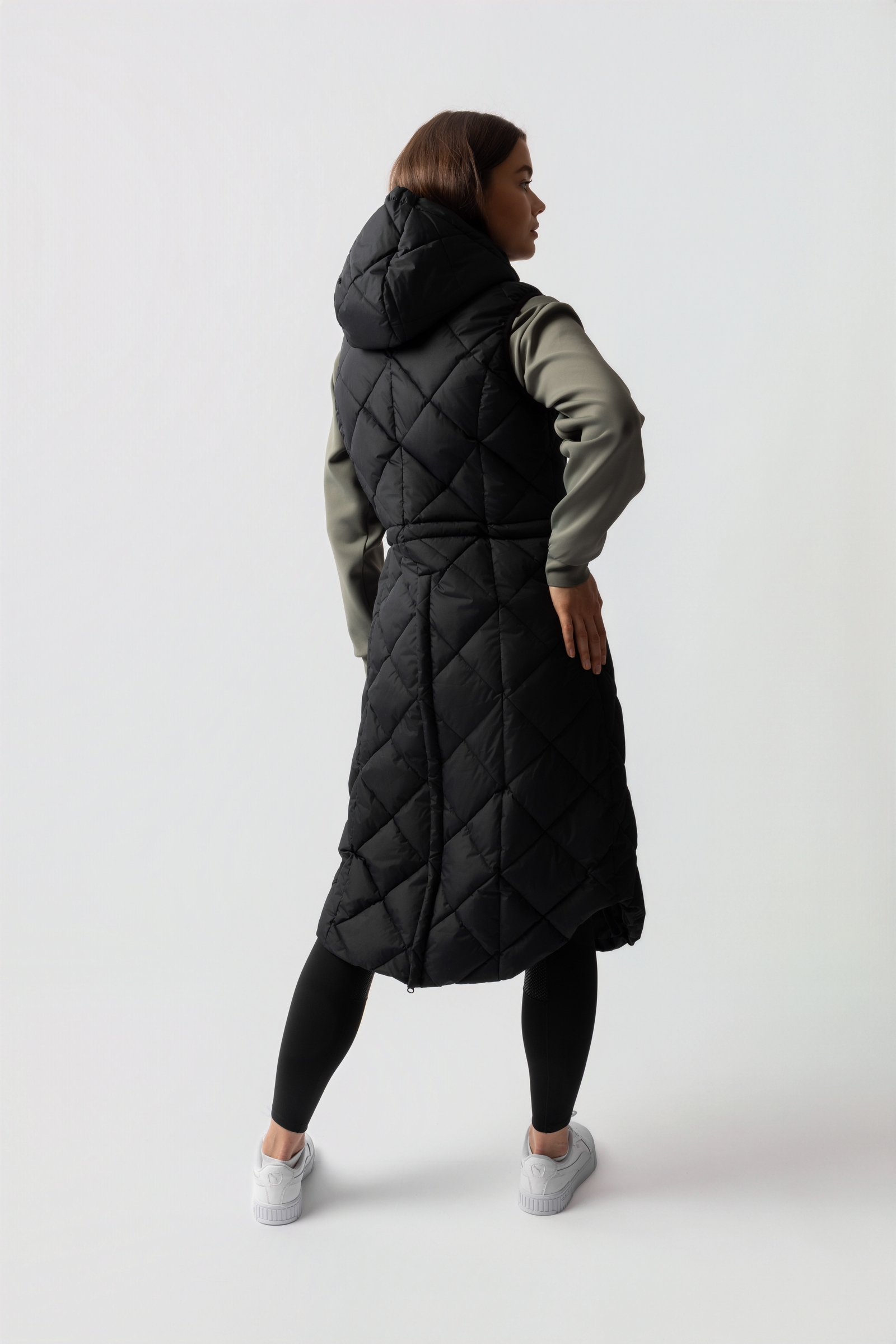 B Vertigo Gem Gewatteerde lange bodywarmer