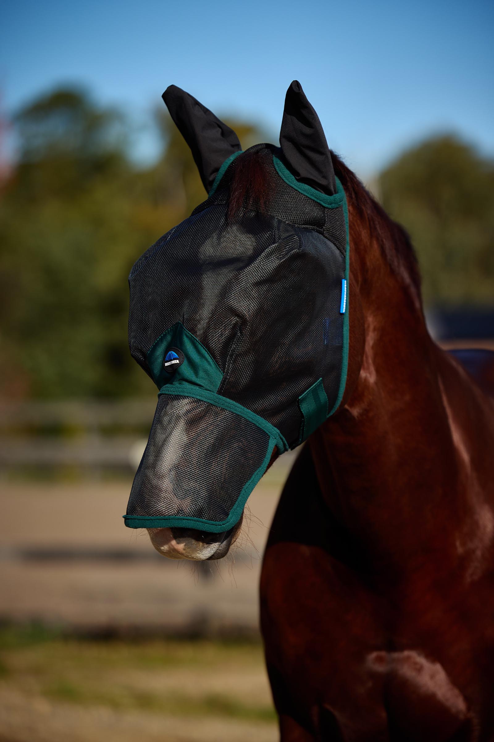 Weatherbeeta Comfitec Durable Mesh Vliegenmasker met oren en neus  