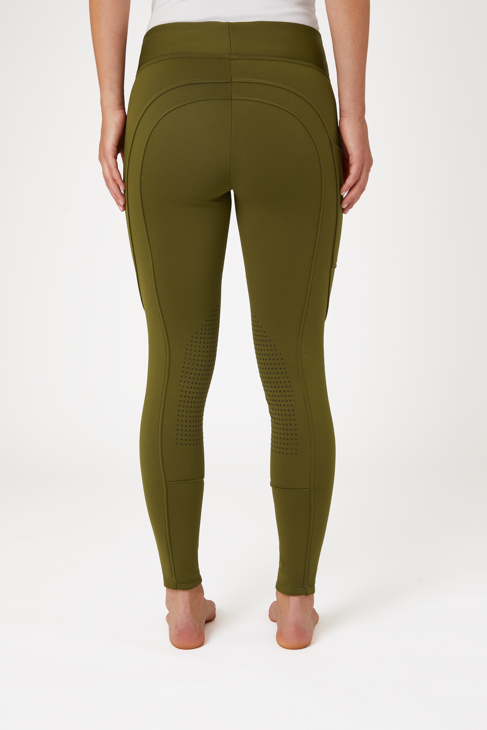 Horze Active kniegrip winter rijlegging met telefoonzak, dames