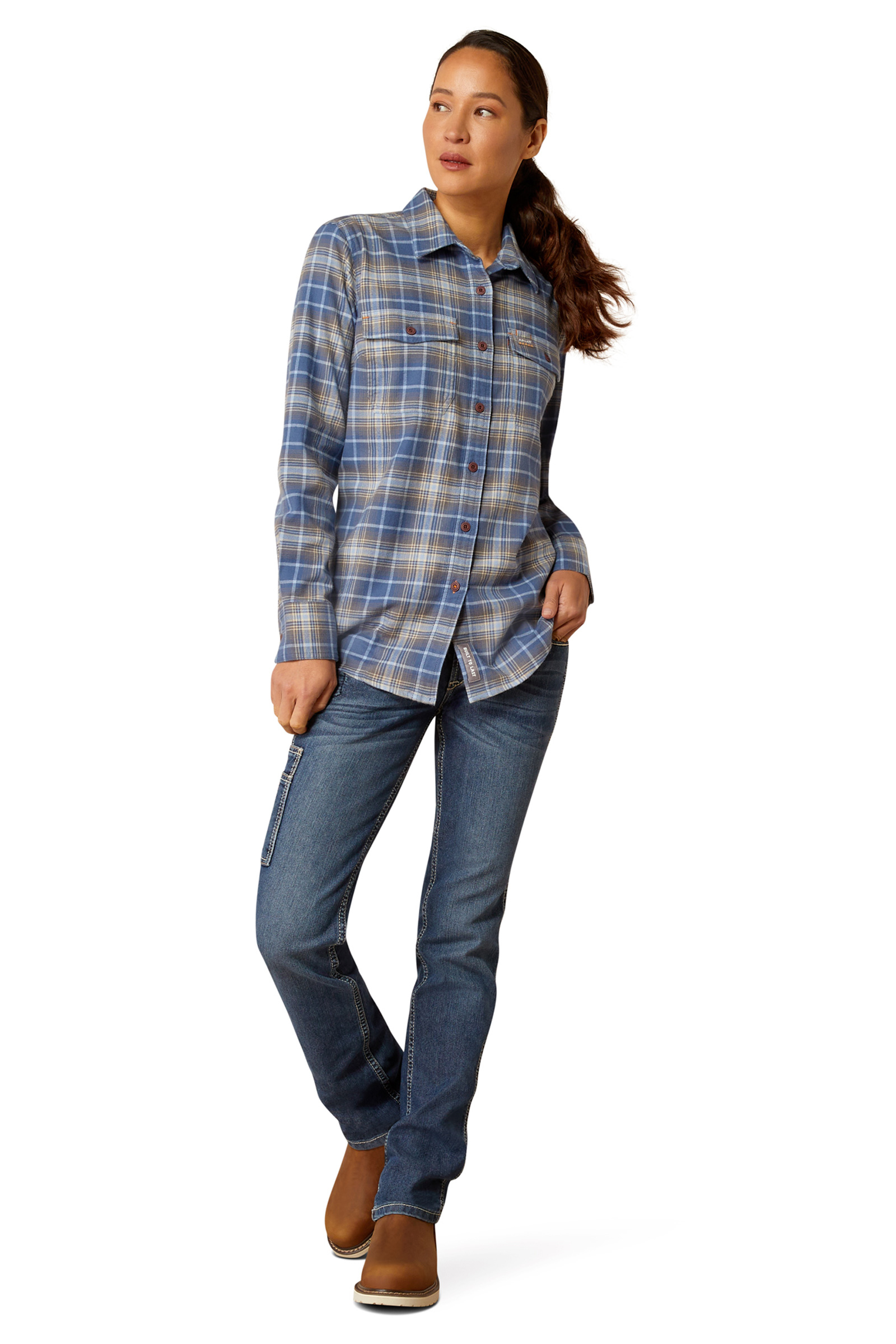 Ariat Rebar Flannel DuraStretch shirt met lange mouwen, dames