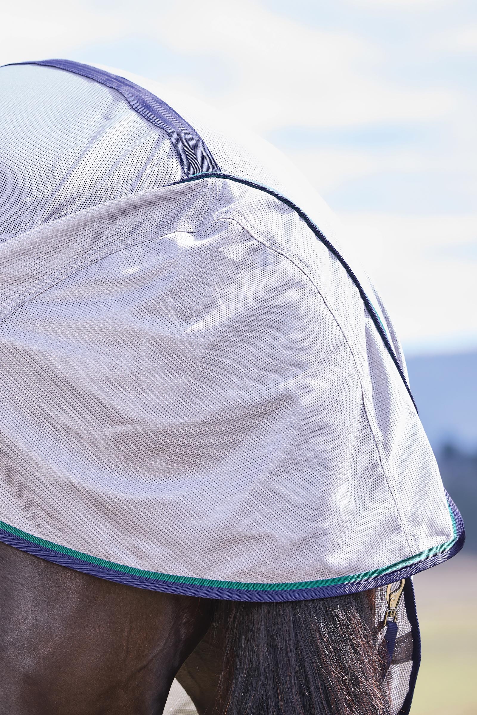 Weatherbeeta ComFiTec Zephyr Vliegendeken combo met vaste hals, 0 g  