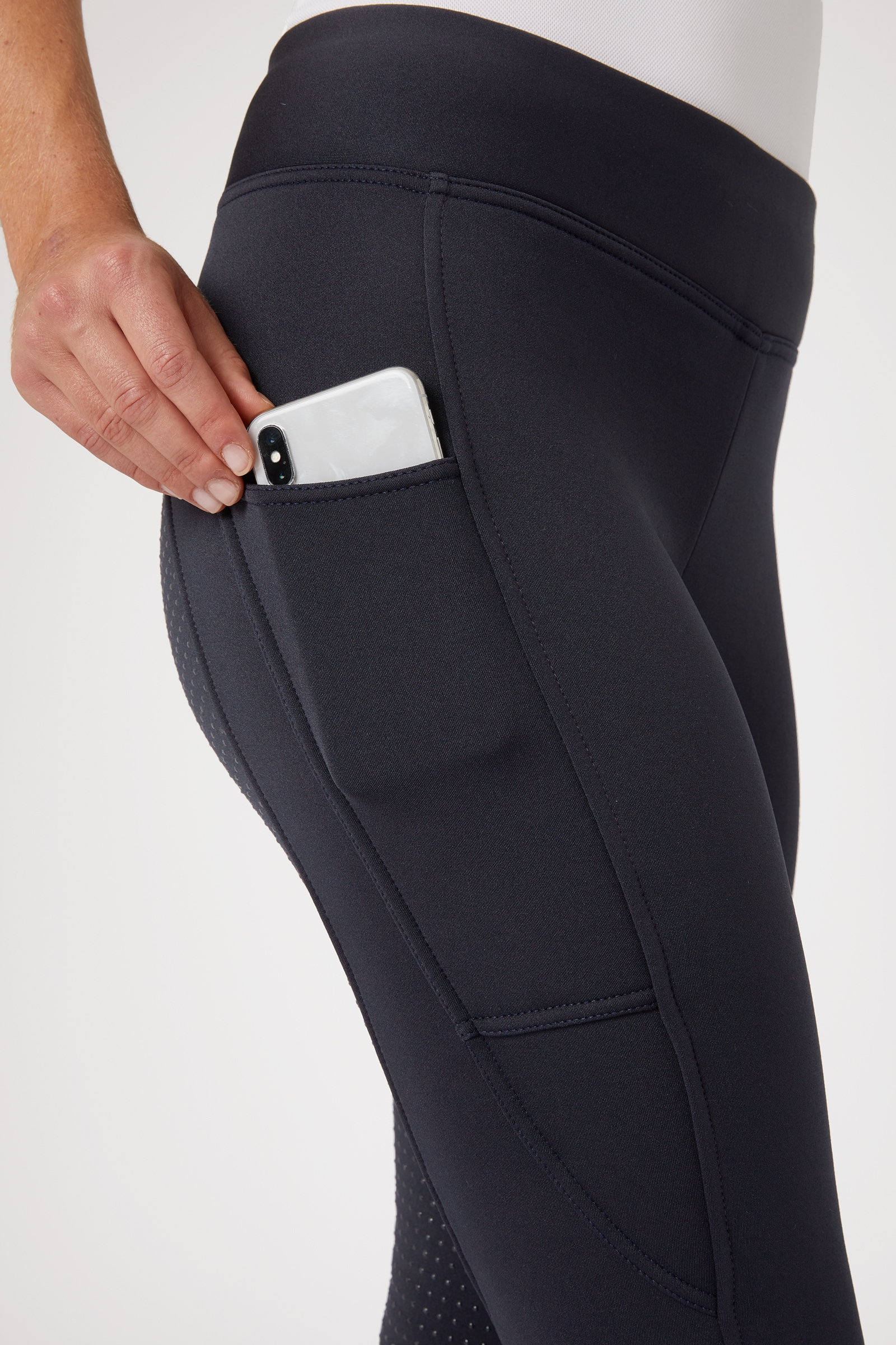 Horze Active fullgrip winter rijlegging met telefoonzak, dames