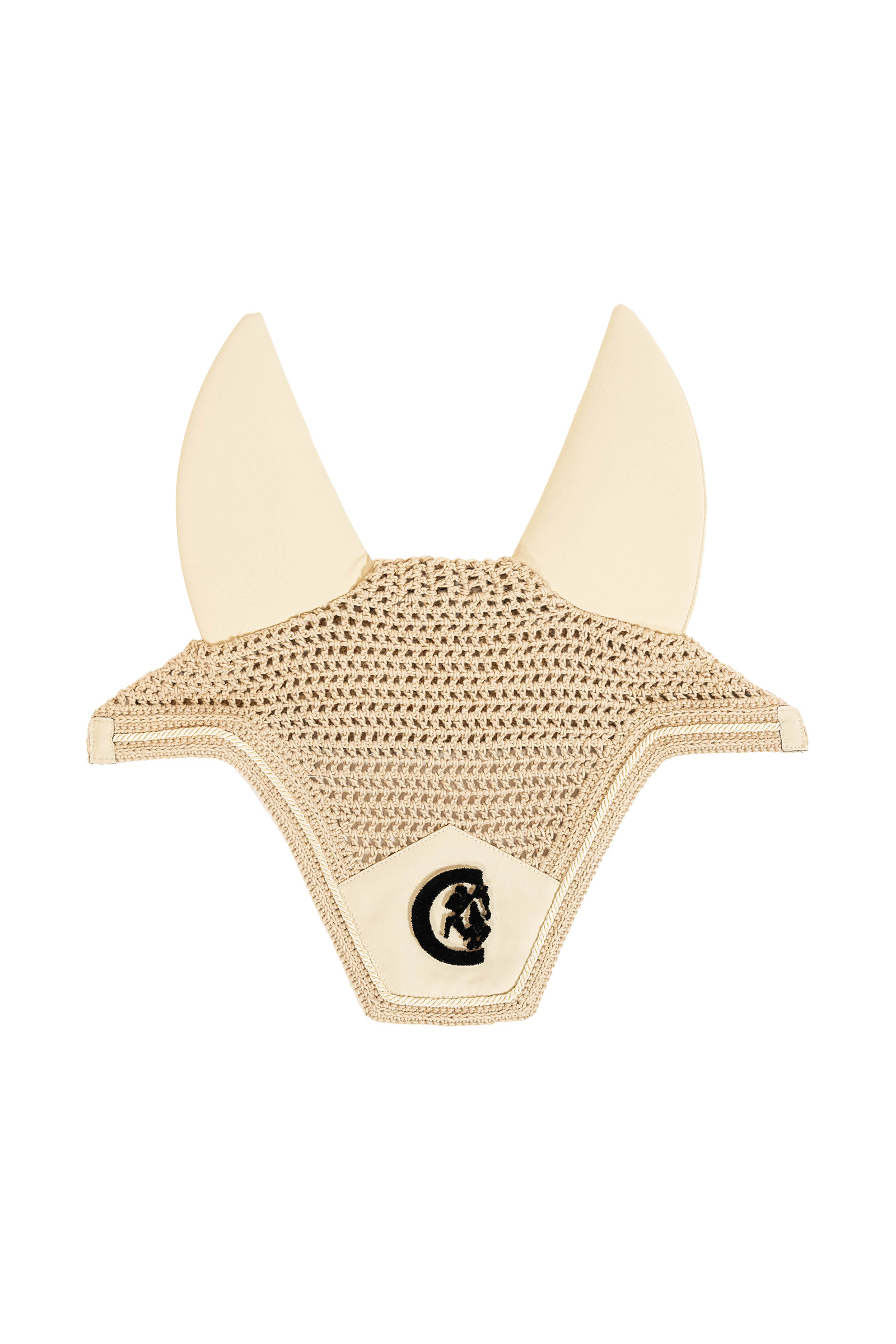 beige Kentucky Horsewear Vliegengordijn Wellington 3D Logo geluidloos