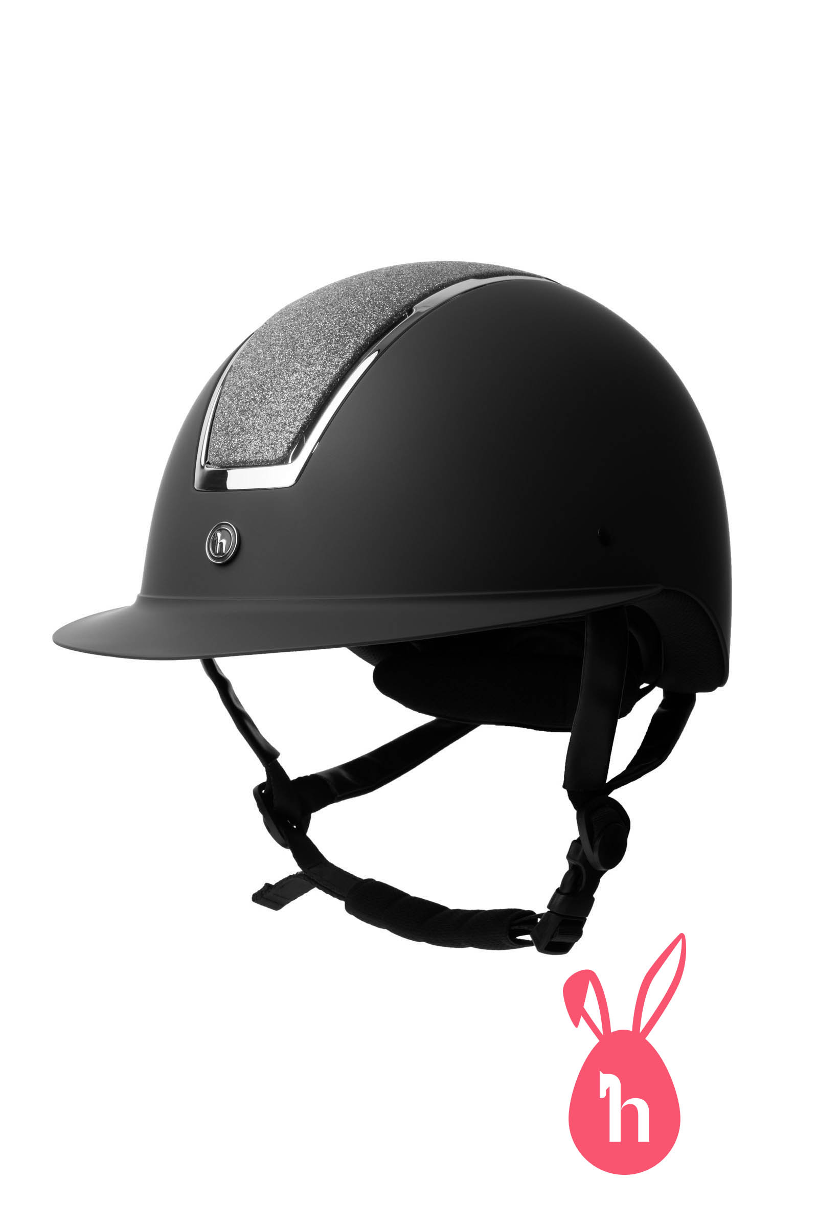 Black/Dark Grey Horze AURORA rijhelm