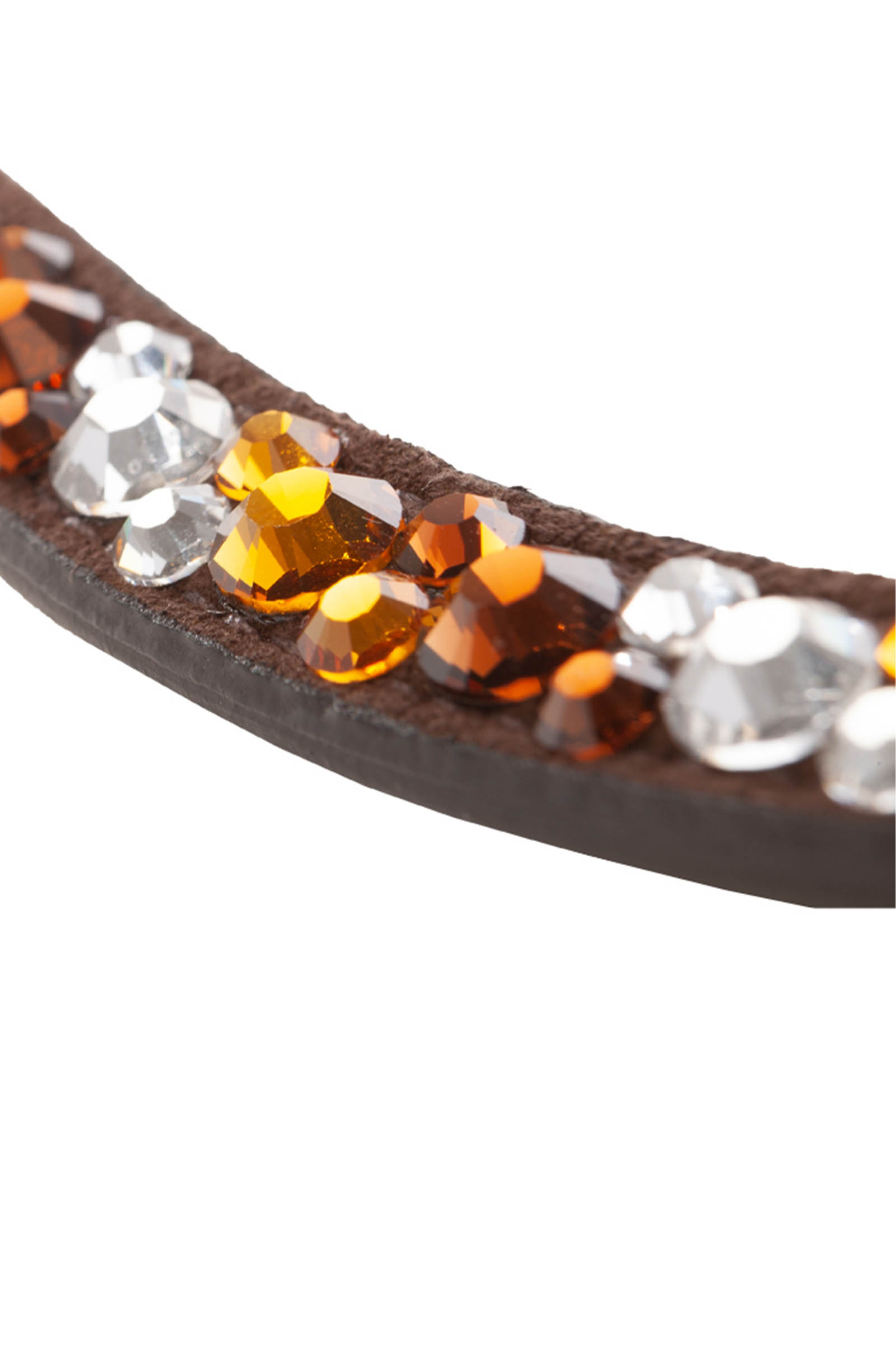 Kavalkade Gebogen Frontriem, met steentjes