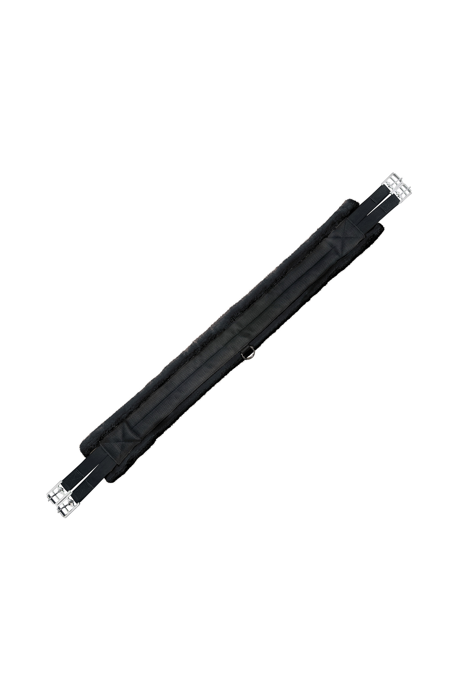 Black/Black USG Nylon lange singel met imitatiebont voering