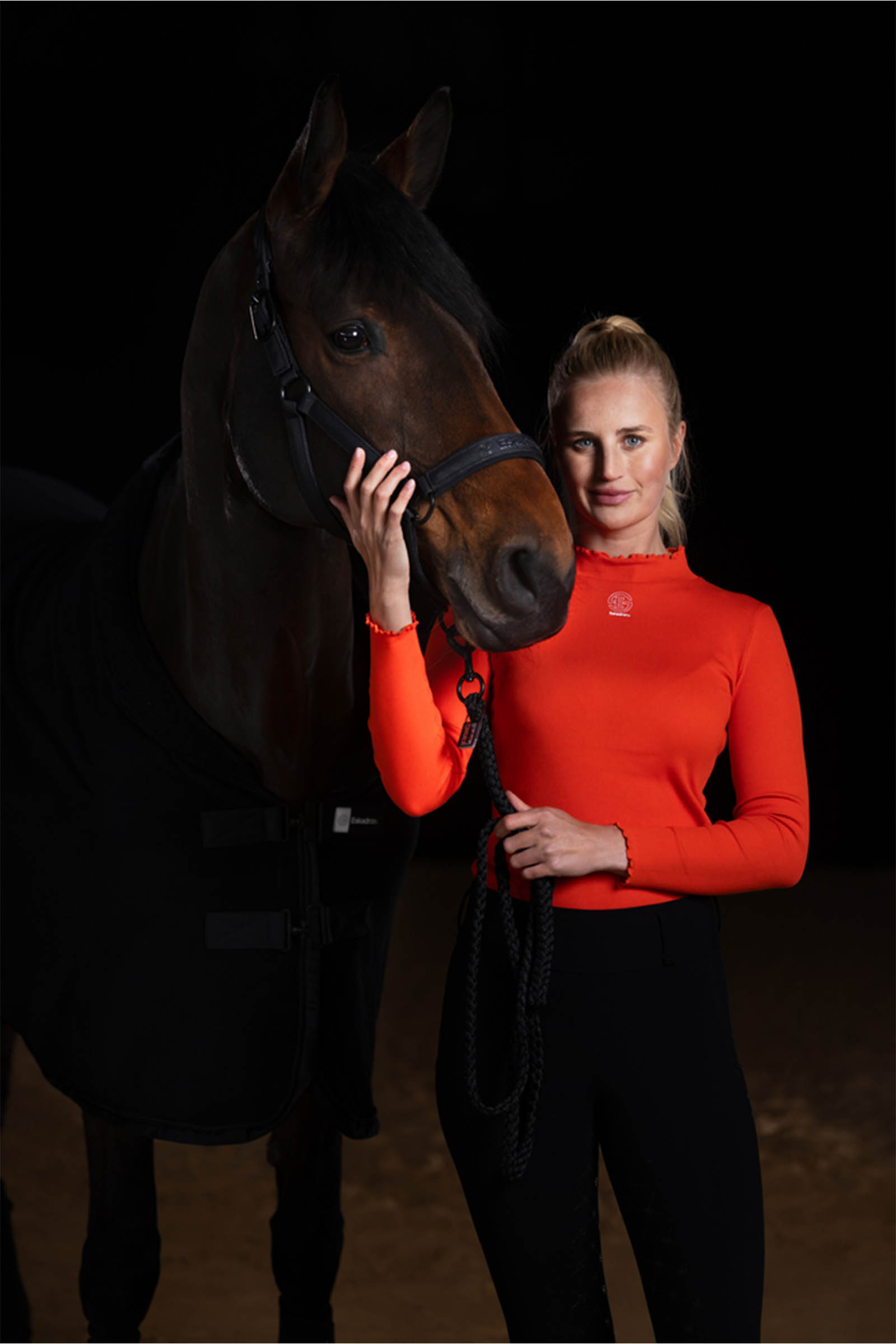 Eskadron Dynamics AW25 sprankelend halster met dubbele doornsluiting