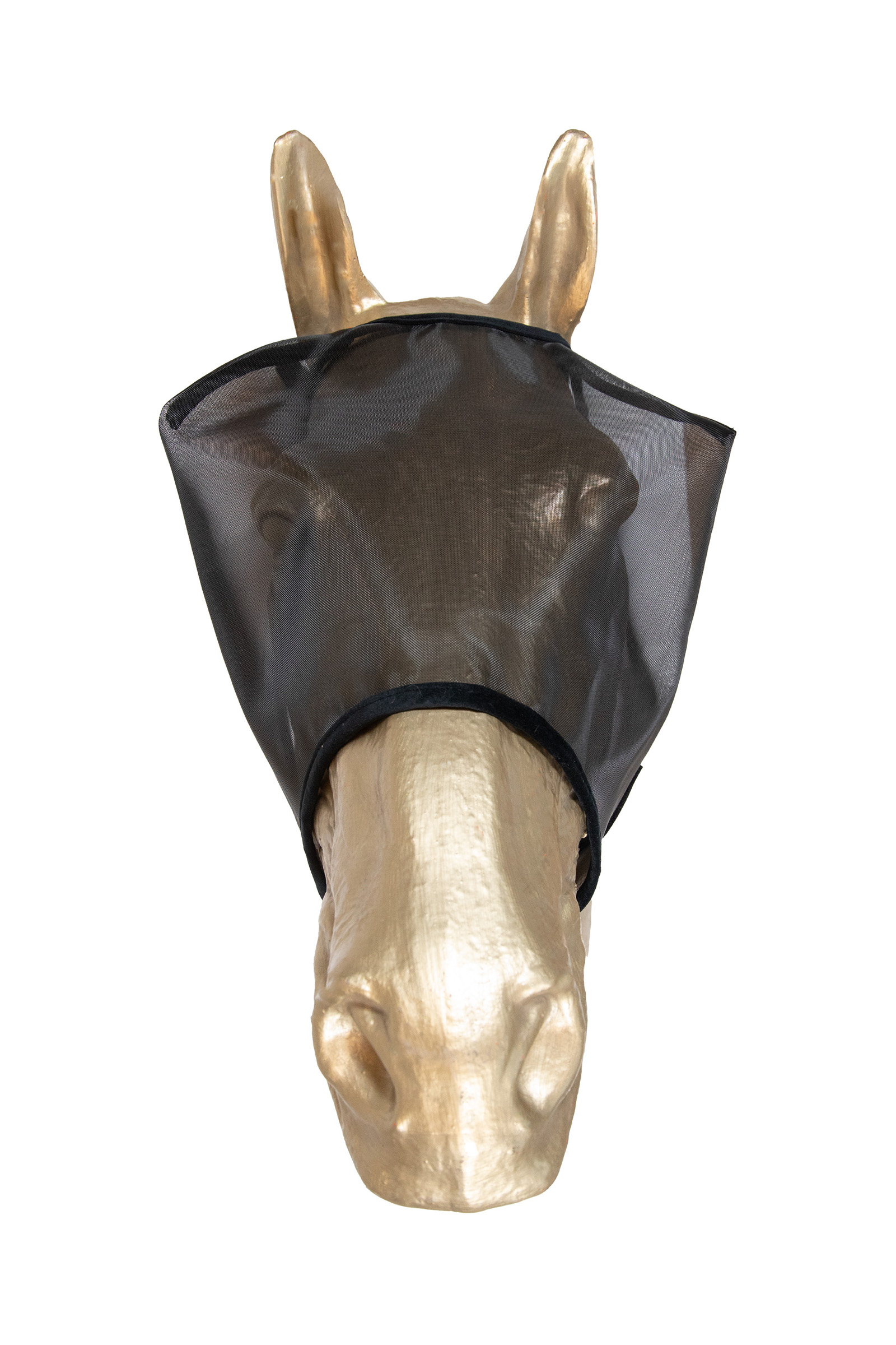 Black Kentucky Horsewear Classic vliegenmaske zonder oren