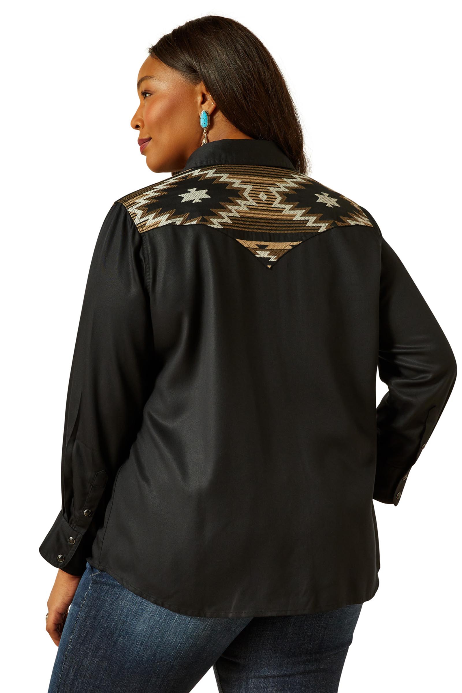 Ariat Dawn dames westernshirt met drukknoopsluiting en lange mouwen