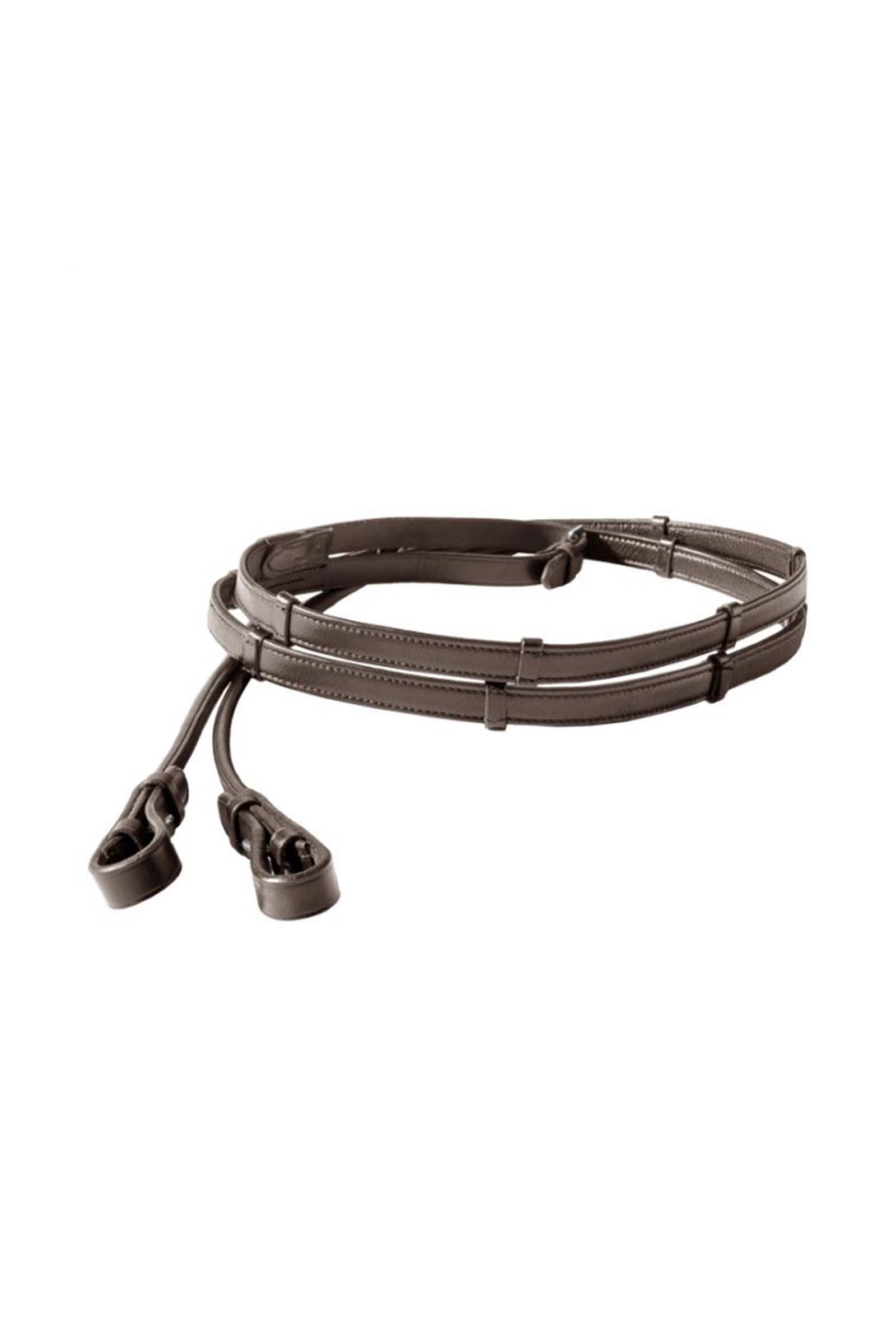 Brown Kavalkade Florina Zacht Leren Teugels Rond Gestikt