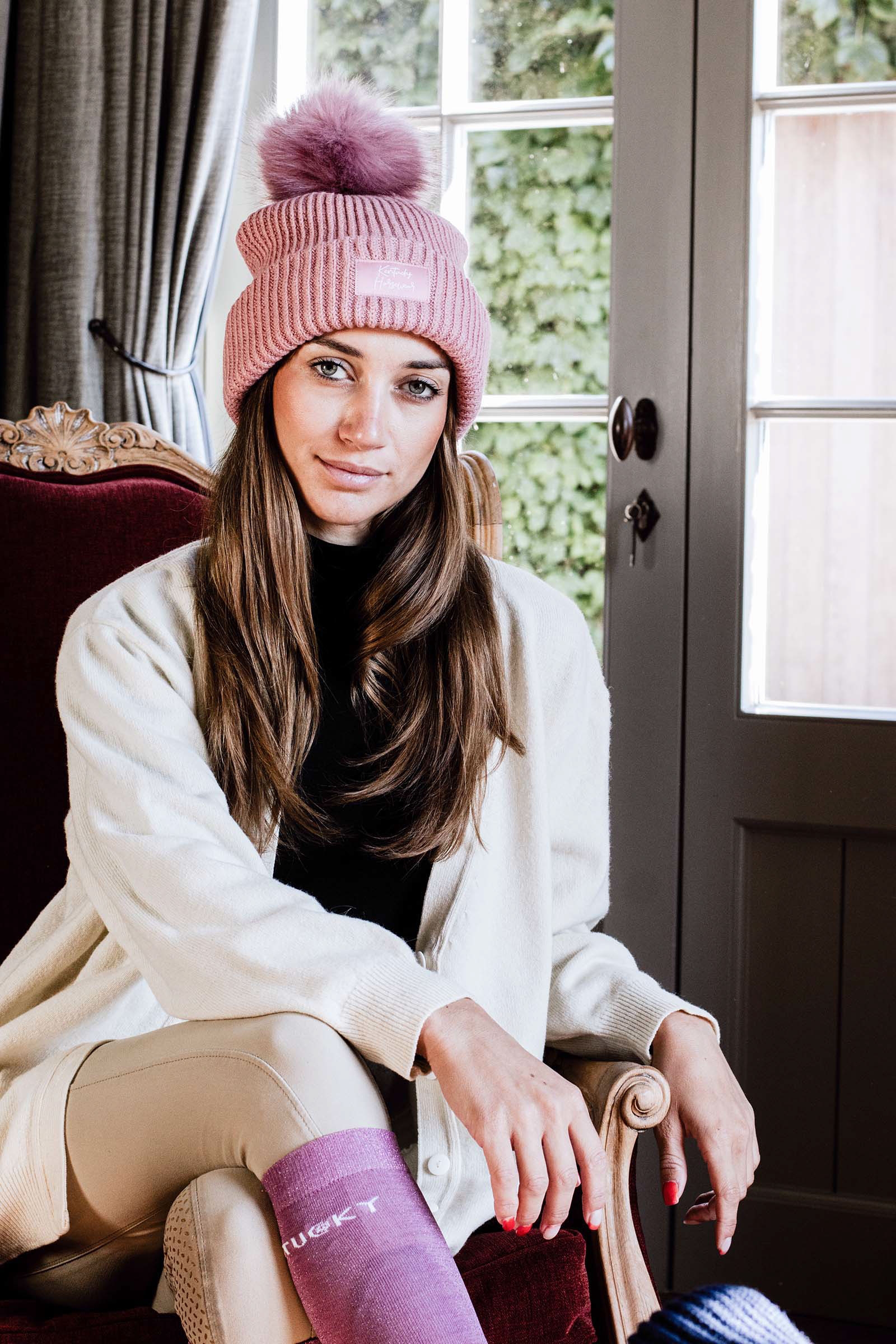 Light Pink Kentucky Horsewear Pompom Muts