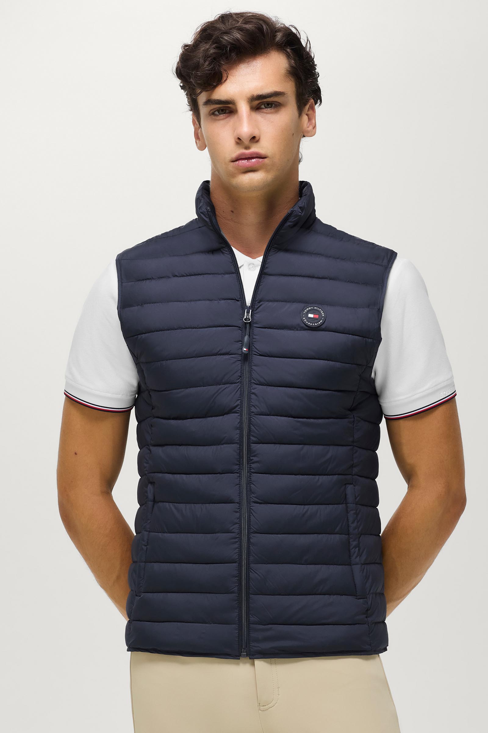 Tommy Hilfiger Equestrian Montero heren gewatteerde bodywarmer