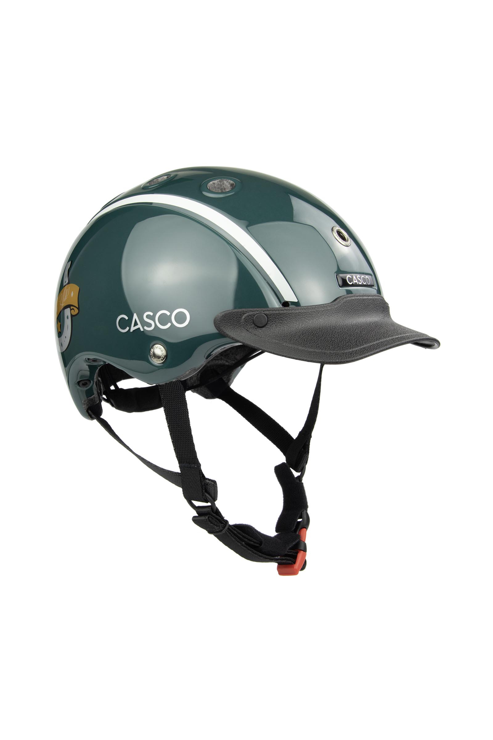 Green Horseshoe Casco Nori kinderrijhelm