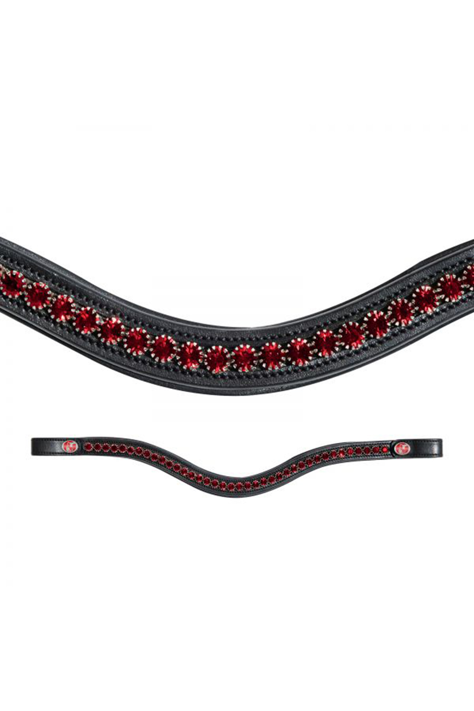 Black/Red Kieffer FlexiLoop® kristallen frontriem