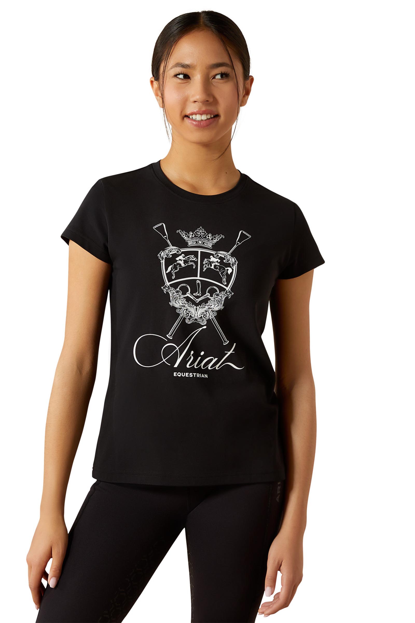 Ariat Ritzy Logo kindershirt met korte mouwen