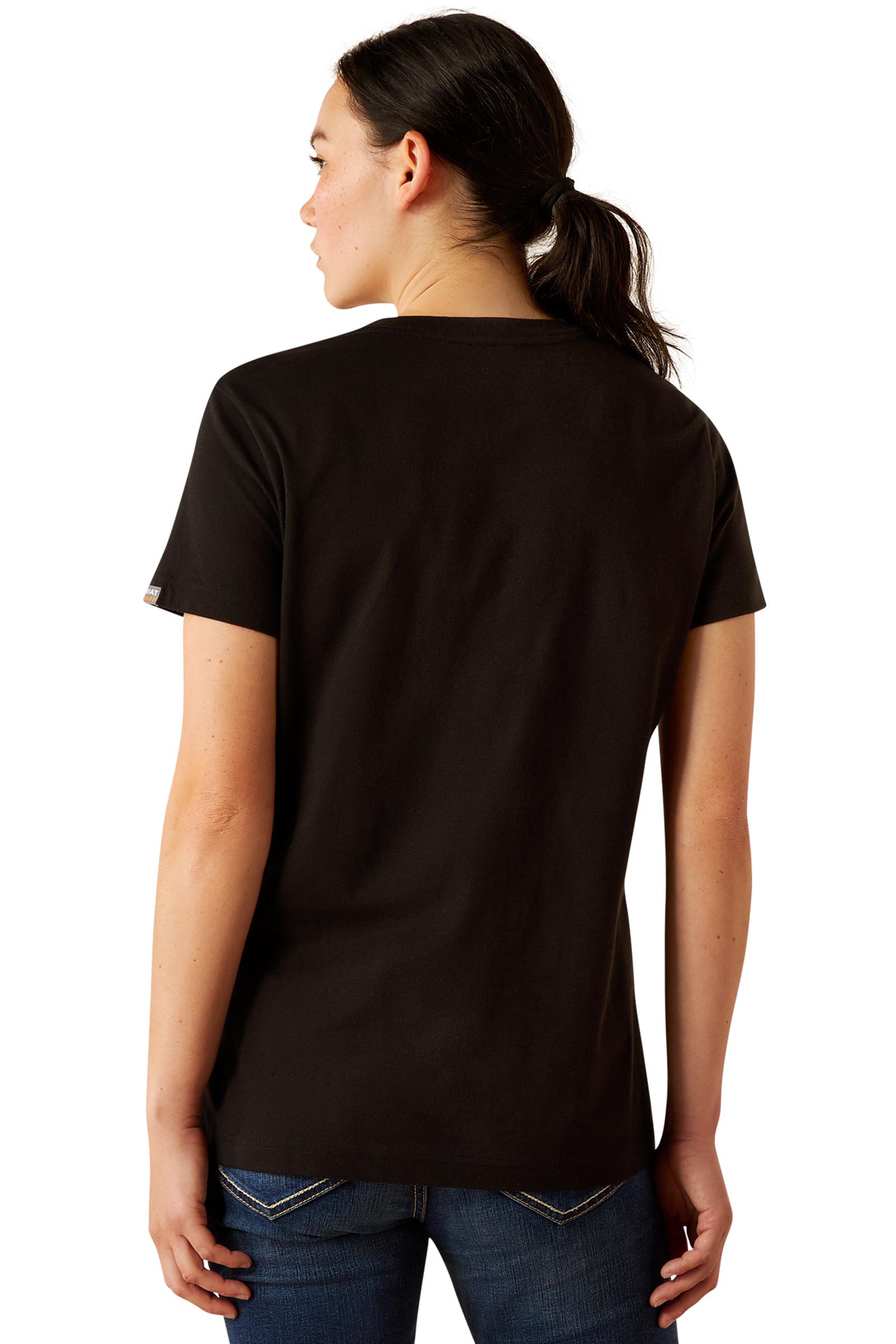 Ariat Rebar Cotton Strong standaard V-hals T-shirt voor dames  